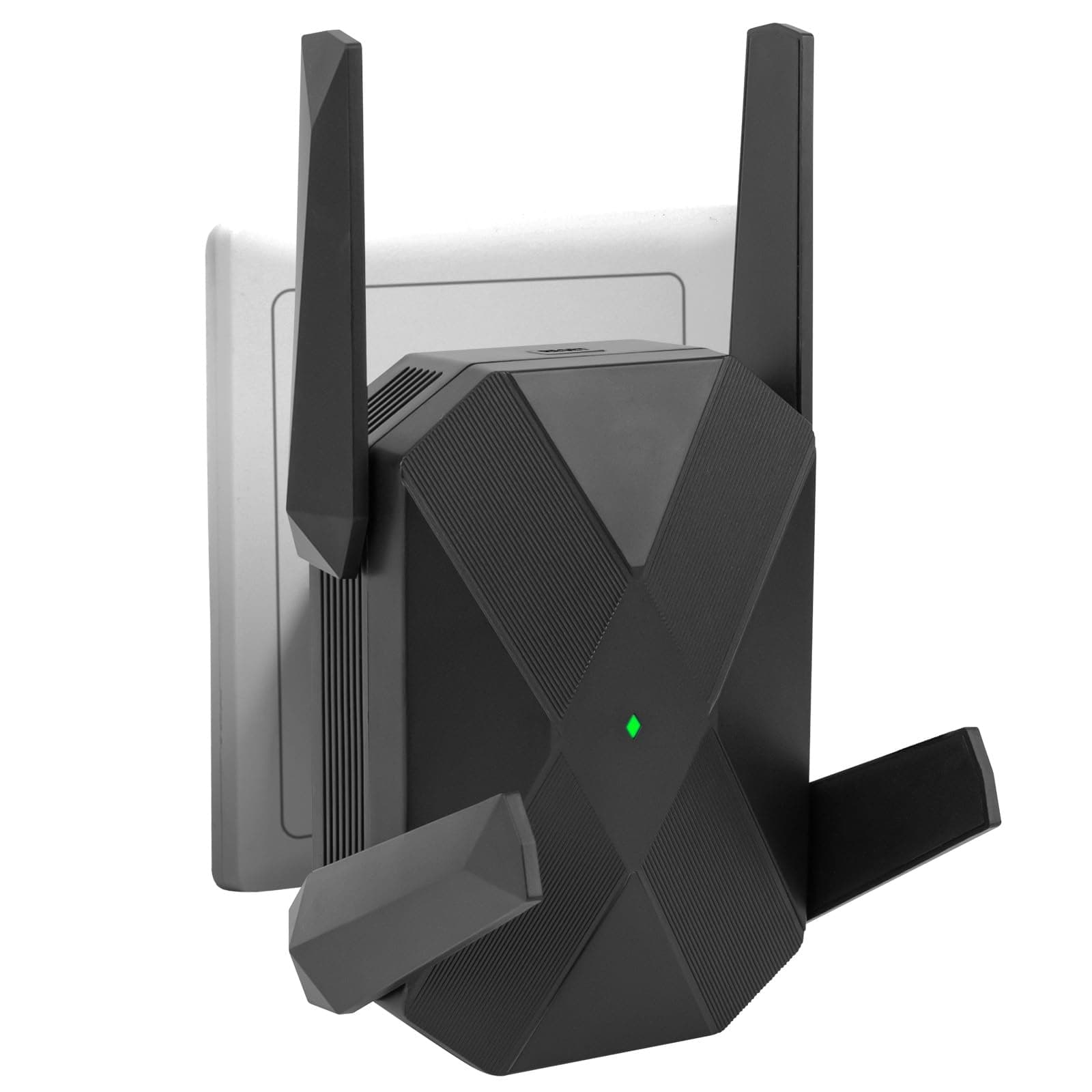 WiFi 6 Repetidor WiFi Largo Alcance, 3000M Repetidor WiFi para Casa con Puerto Ethernet Gigabit, Doble Banda 5GHz/2.4GHz Amplificador Wi-Fi para Oficina, Cubre hasta 1115m² y más de 99 Dispositivos