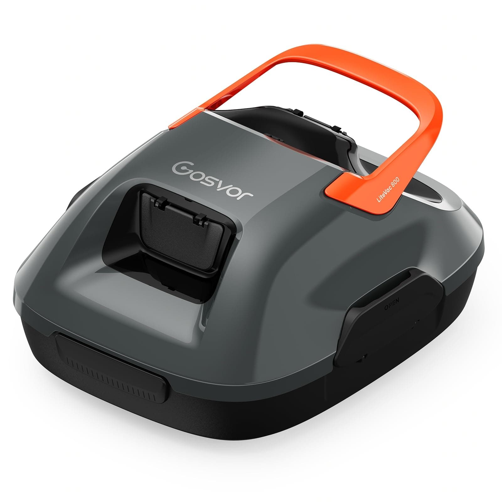 Gosvor Robot Piscine sans Fil, Aspirateur Automatique Piscine Hors Sol, 90 Min d’Autonomie, Retour Automatique, Portable, Robot de Piscine Jusqu’à 80 m²