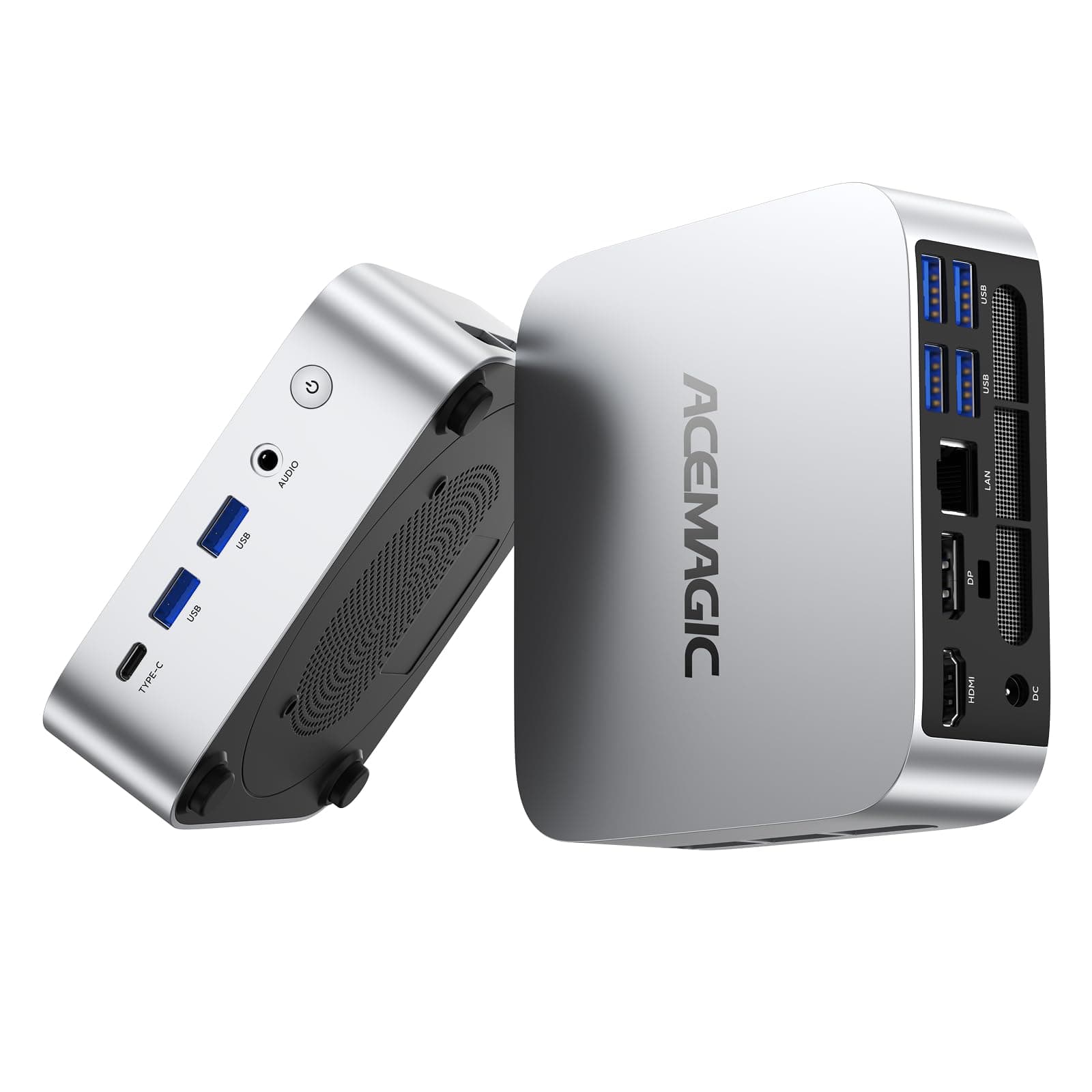 ACEMAGICIAN K1 Mini PC,Ryzen R2544(>3500u)|16GB DDR4 512GB SSD|Win-11Pro | 3.7Ghz,4C/8T,DDR4*2/32GB↑,M.2 SSD/4TB↑,USB 3.2*6,4K@60HZ,Tri-Display,WiFi 5+BT 4.2+LAN,Soporte 24/7,para Oficina y Hogar