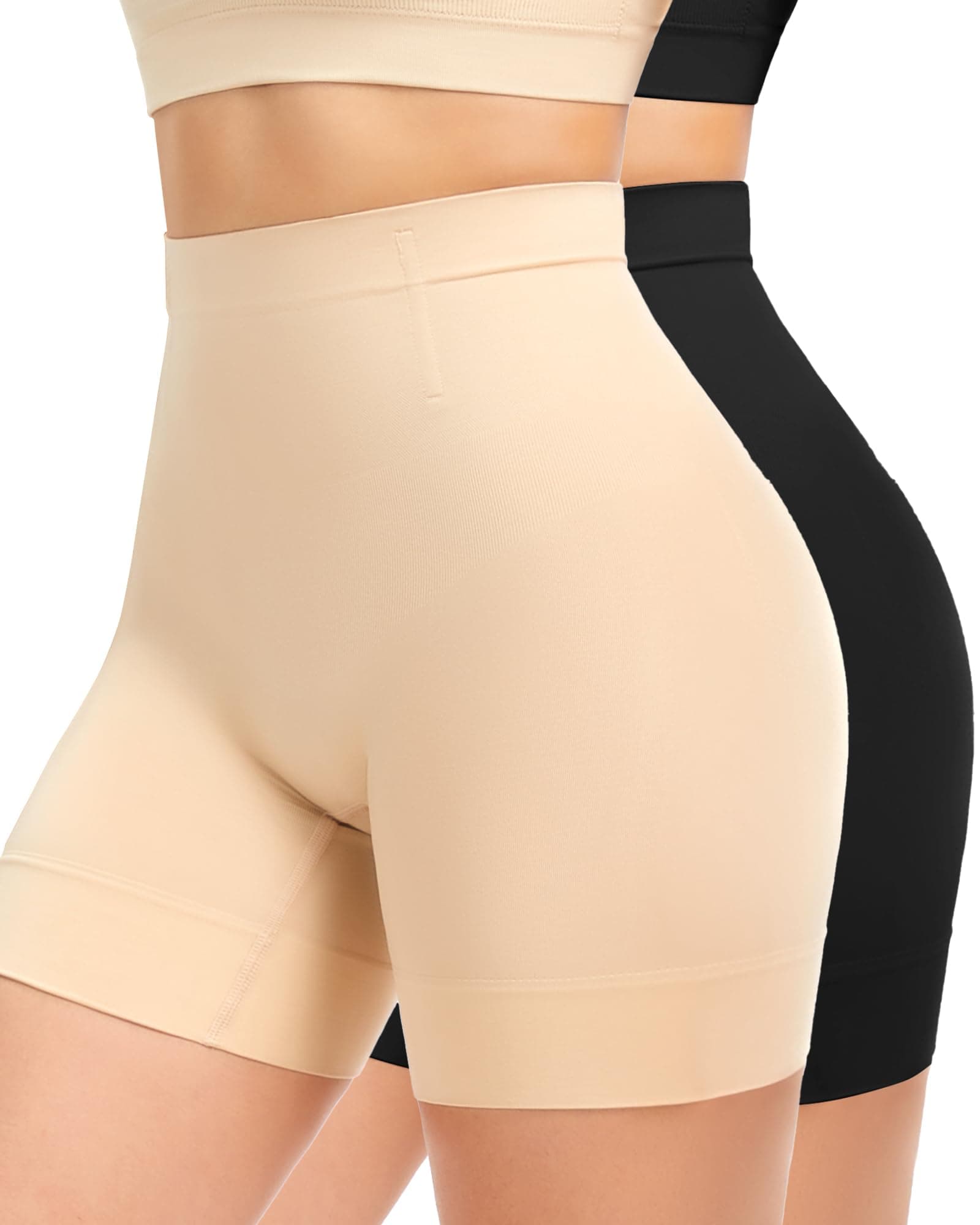 YADIFEN Culotte Gainante Femme Ventre Plat Gaine Amincissante Short Gainant Invisible Boxer Femme Panty sans Couture Culottes Sculptantes Taille Mi-Haute Shorty Anti Frottement Cuisse