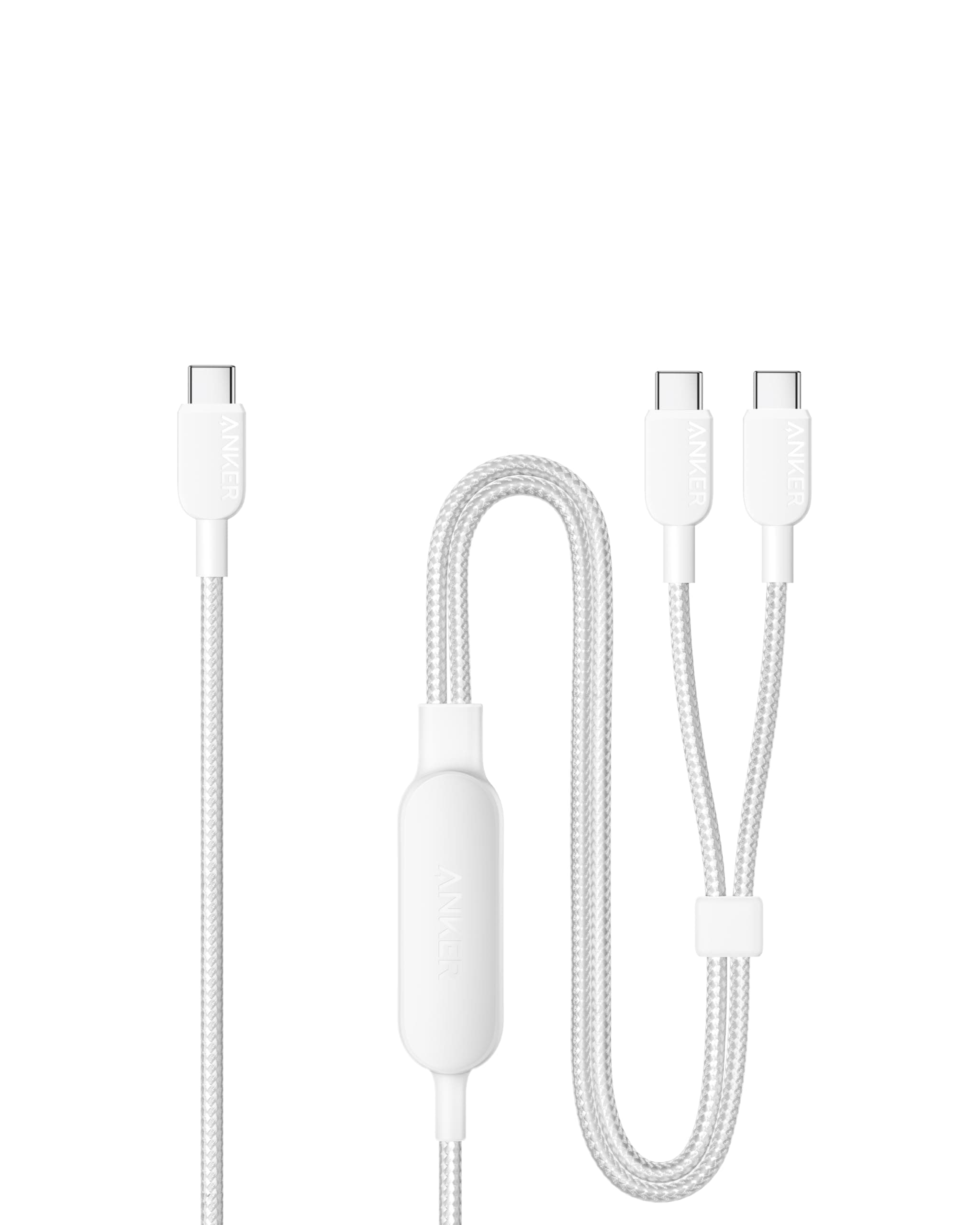 Anker USB C auf USB C Kabel, 140W Max 2-in-1 USB C Kabel 1,2m, für iPhone 17/16/16 Pro/16 Pro Max/16 Plus/15 Serie, Galaxy S24/S23, MacBook Air/Pro, Lenovo, HP, iPad, und mehr (USB 2.0, Flecht-Design)