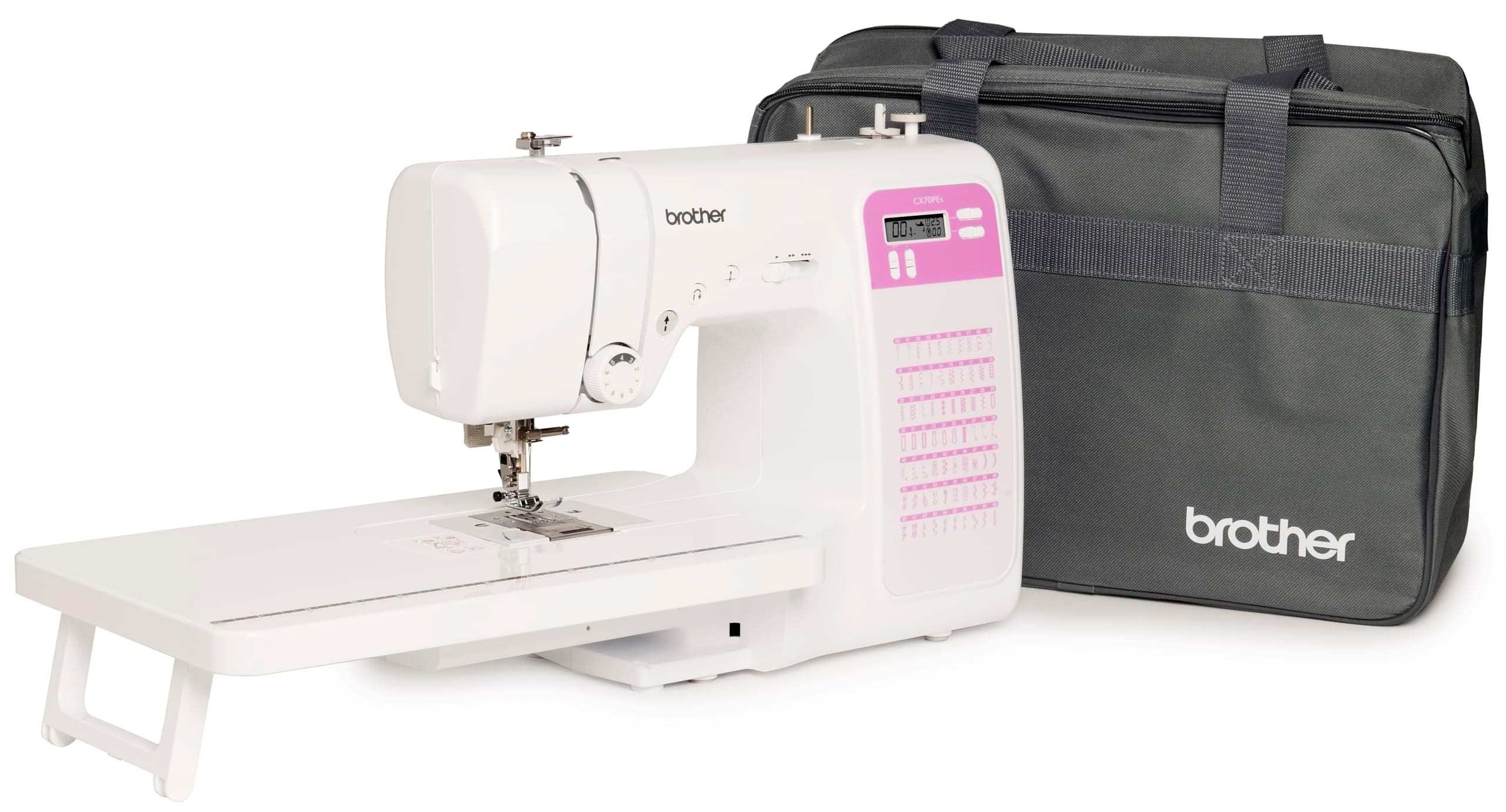 Brother CX70PES (Nouveau Modèle) - Machine à coudre électronique avec 70 points de Couture + Table et Sac inclus