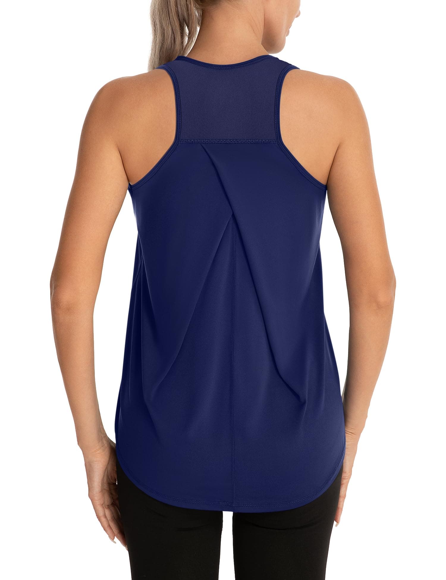 Dawnrole de Sport Femme Running Fitness sans Manches Chemises Basiques Respirant