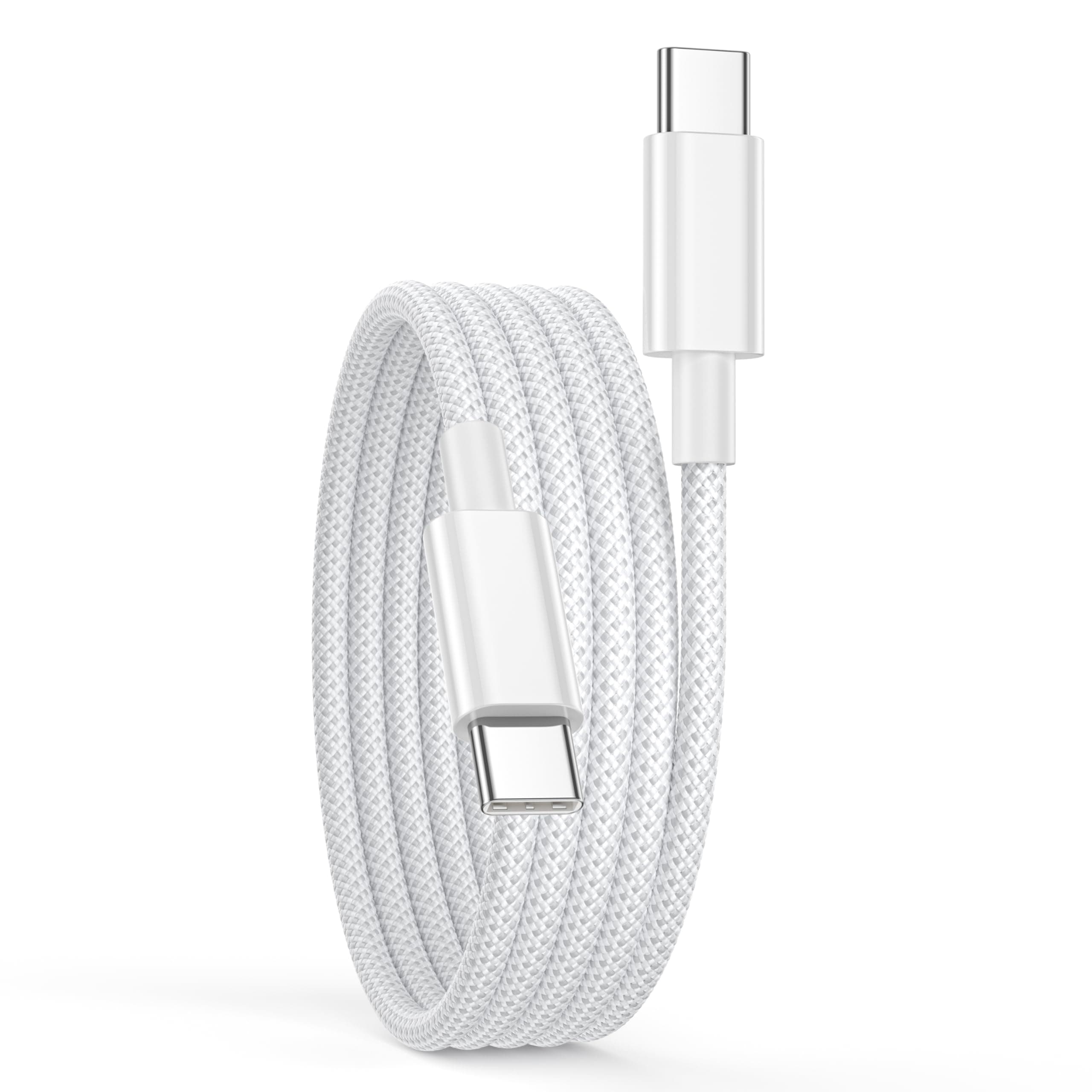 Câble USB C vers USB C 2M, 60W Câble USB C Charge Rapide pour iPhone 17/16/16 Pro Max/15/15 Pro Max/15 Plus,Macbook,iPad Air/Pro,Samsung,USB C vers USB C Cable Chargeur USBC Cable USB TypeC Cordon Fil