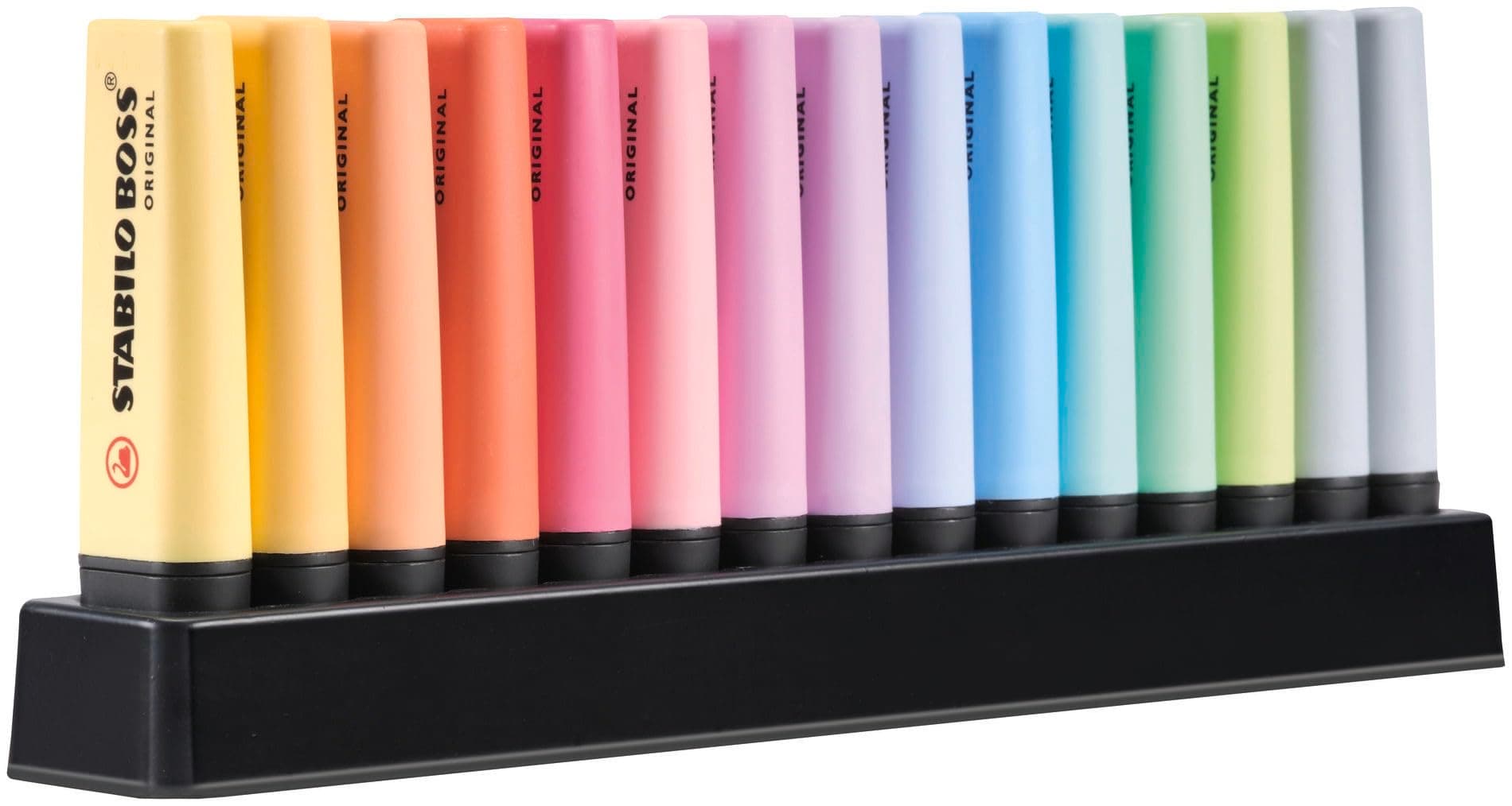 STABILO BOSS ORIGINAL Pastel - Evidenziatore - Desk-Set - 15 Evidenziatori Pastel