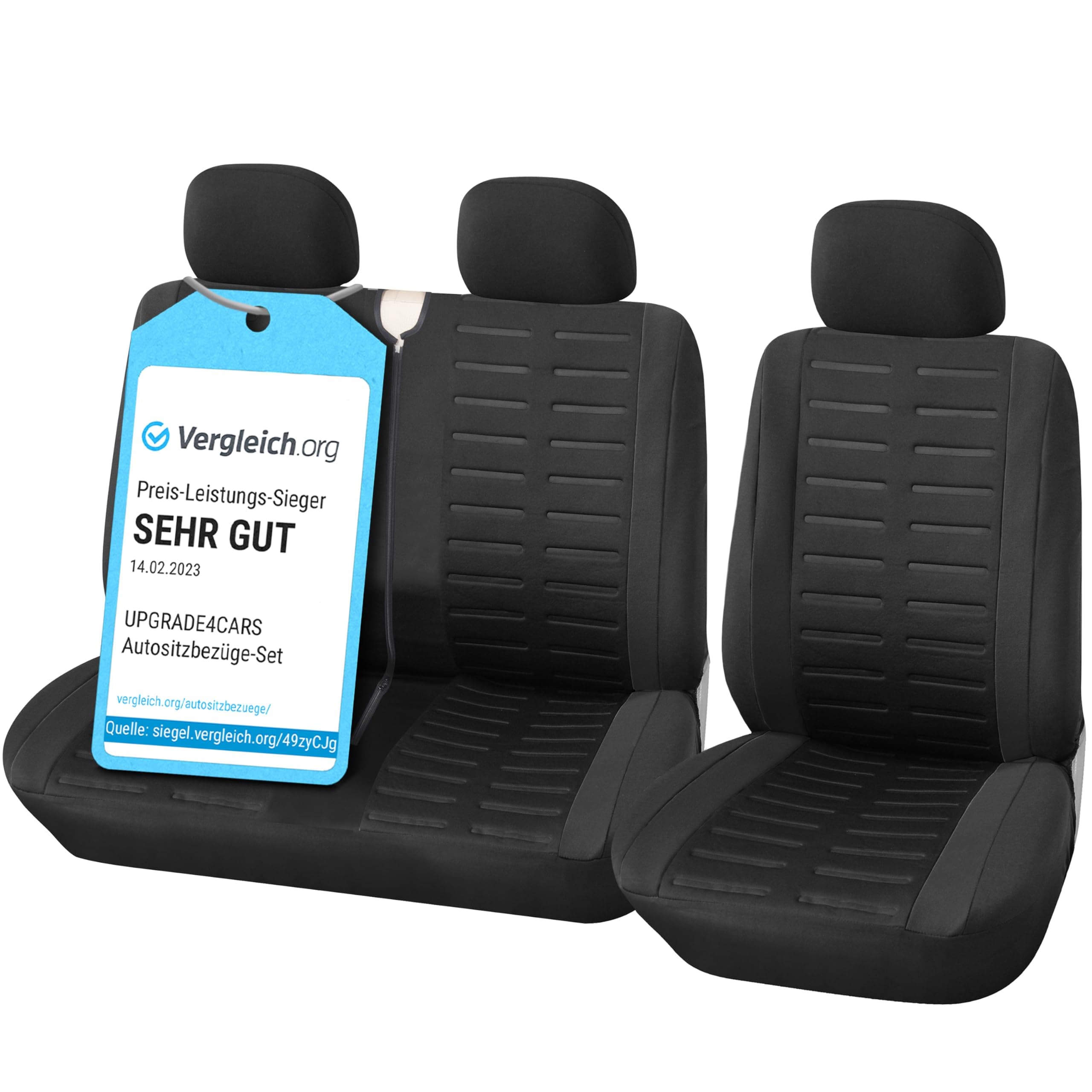 Upgrade4cars Fundas Asientos Furgoneta Universal para Delantero | Funda para Asiento Camion | Accesorios Interior Universal