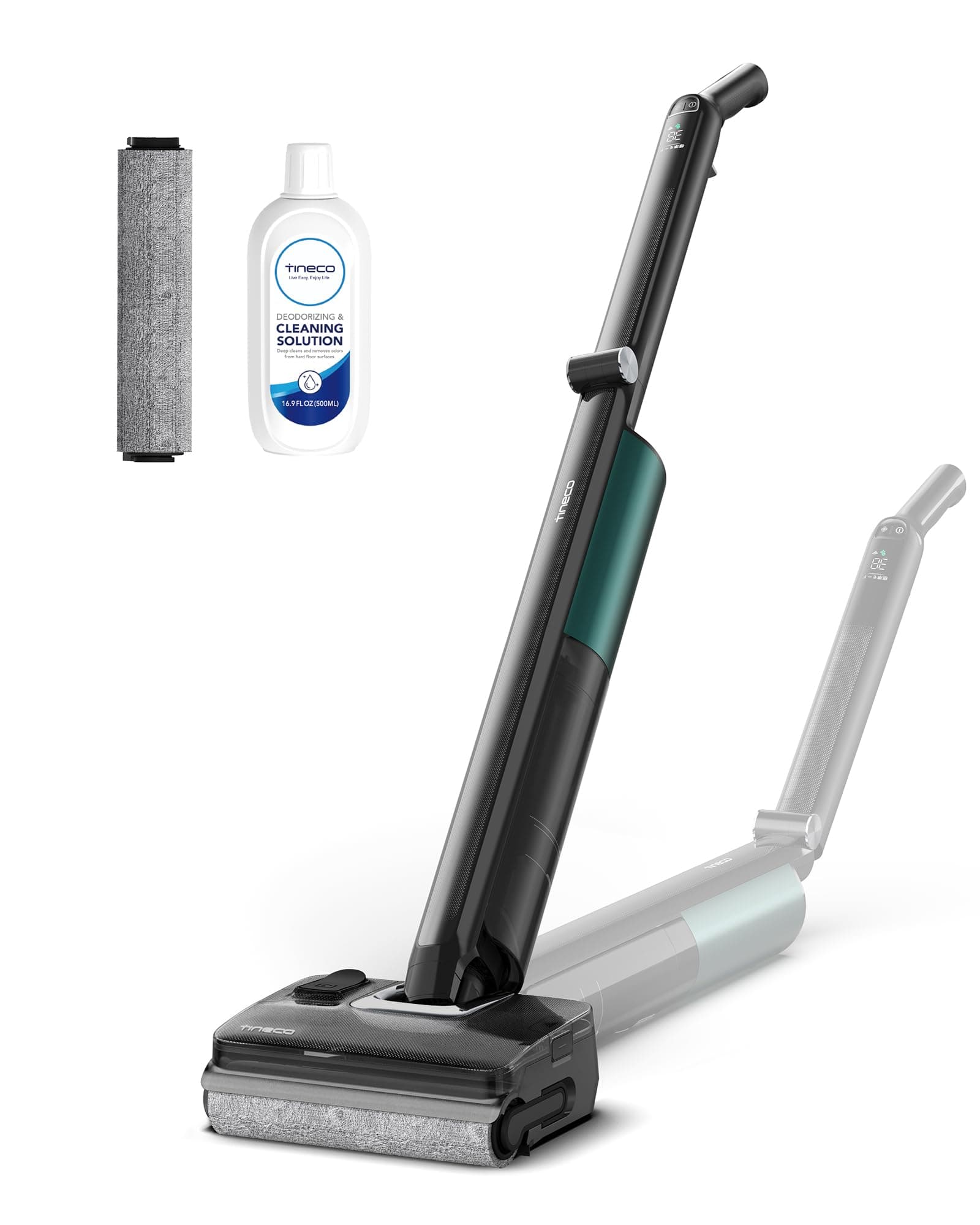 Tineco Floor One i7 Fold, Aspiradora Húmedo/Seco, 22,000 Pa, DualBlock Anti-Enredos, Plegable 180°, FlashDry 85 ℃, SilentDry 45 dB, 50 min Autonomía, Limpieza Bordes