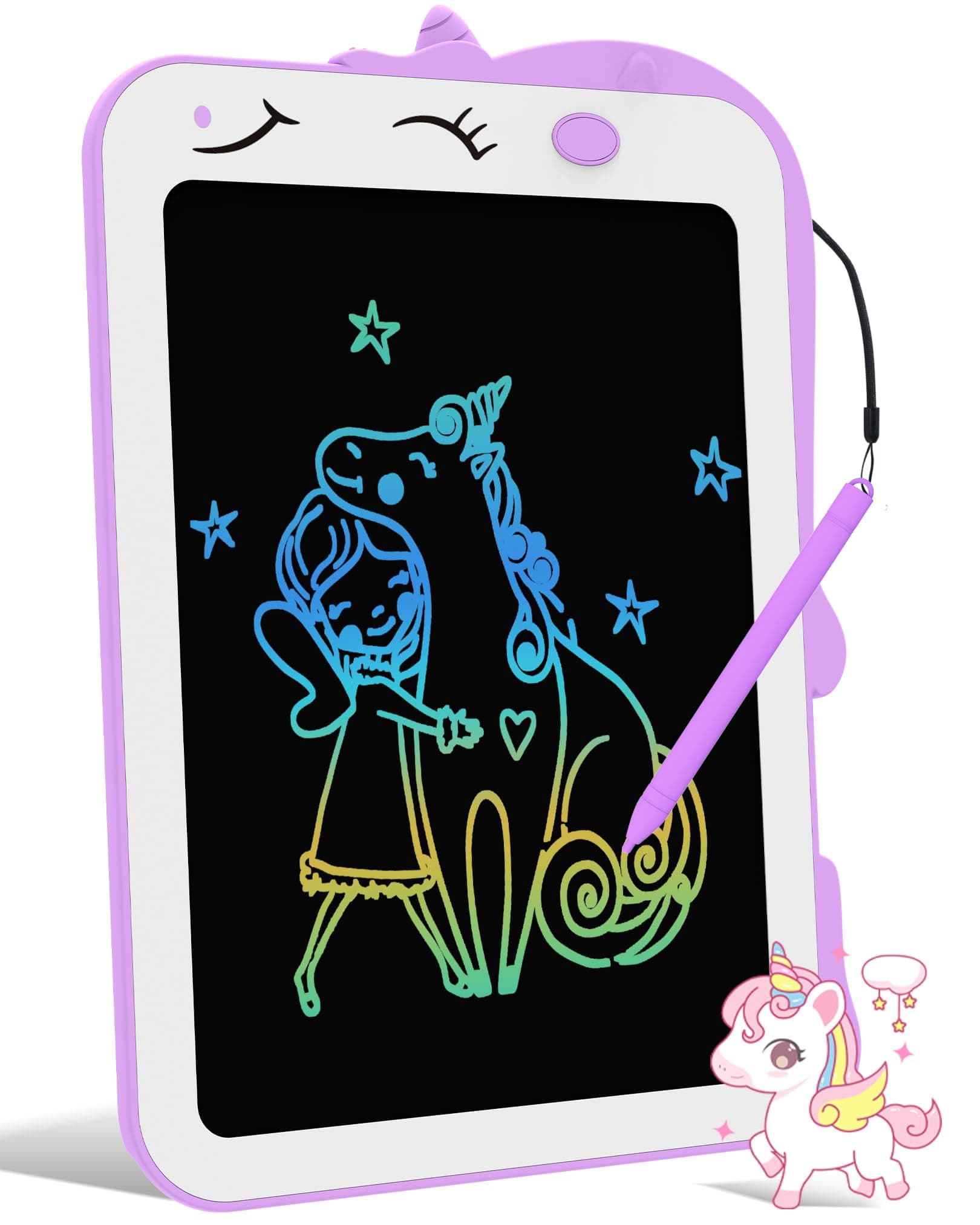 Tablette Dessin Enfant Licorne Jouet: Tableau Magique Effacable Jouet Enfant 2 3 4 5 6+ Ans Cadeau Fille Garcon Tablette Ecriture Graphique Educatif Loisir Creatif Tableau Dessin 8.5 Pouces
