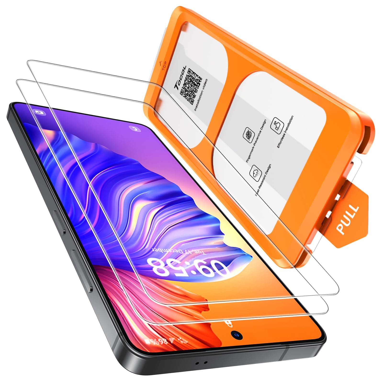 TOCOL für Samsung Galaxy S26 Ultra für Panzerglas 6,9 Zoll, Auto-Installation 9H Stoßfest Kratzfest Anti-Fingerabdruck Anti-Öl Anti-Bläschen Folie für Galaxy S26 Ultra, Kompatibel mit Hülle, 2 Stück