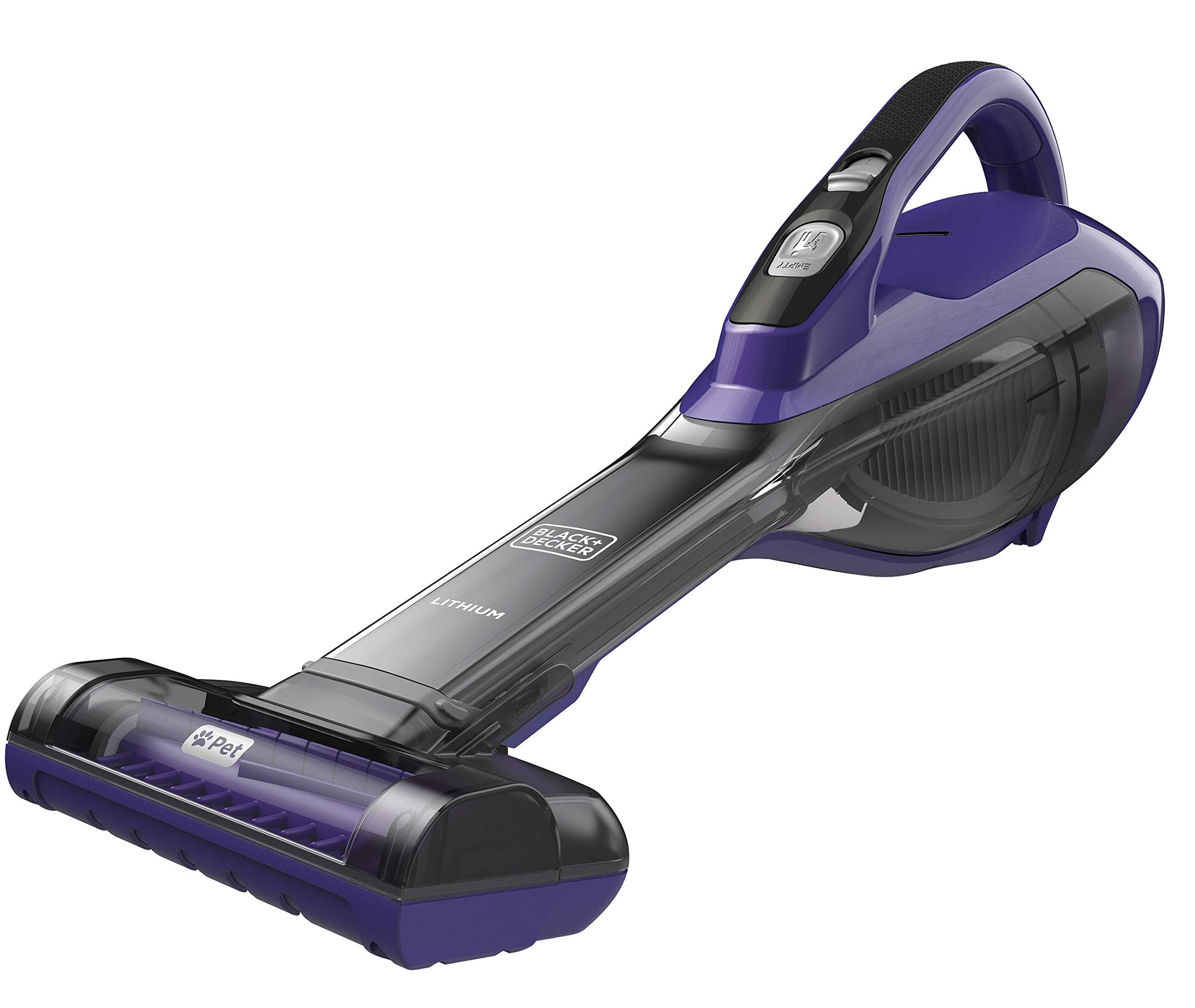 BLACK+DECKER, Aspiratore portatile dustbuster PET, Batteria al litio. Bocchetta Aspirante Ed Estendibile, Capacità 500 Ml. Filtro e contenitore lavabili. DVA325JP07-QW