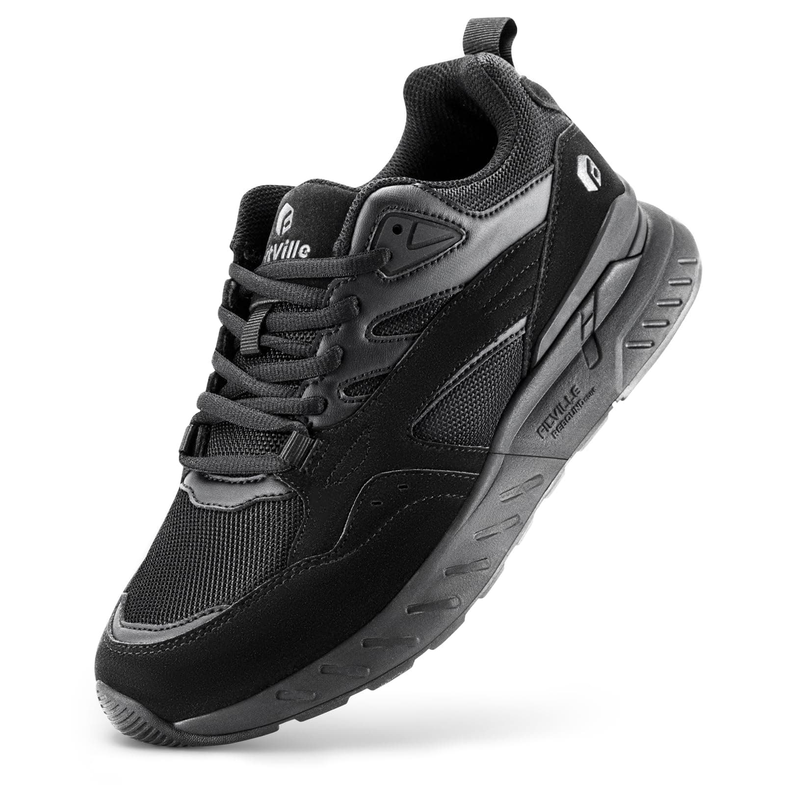FitVille Chaussures de Marche Femme Extra Larges Baskets Mode Confort Sneakers pour Pieds Larges et Plats