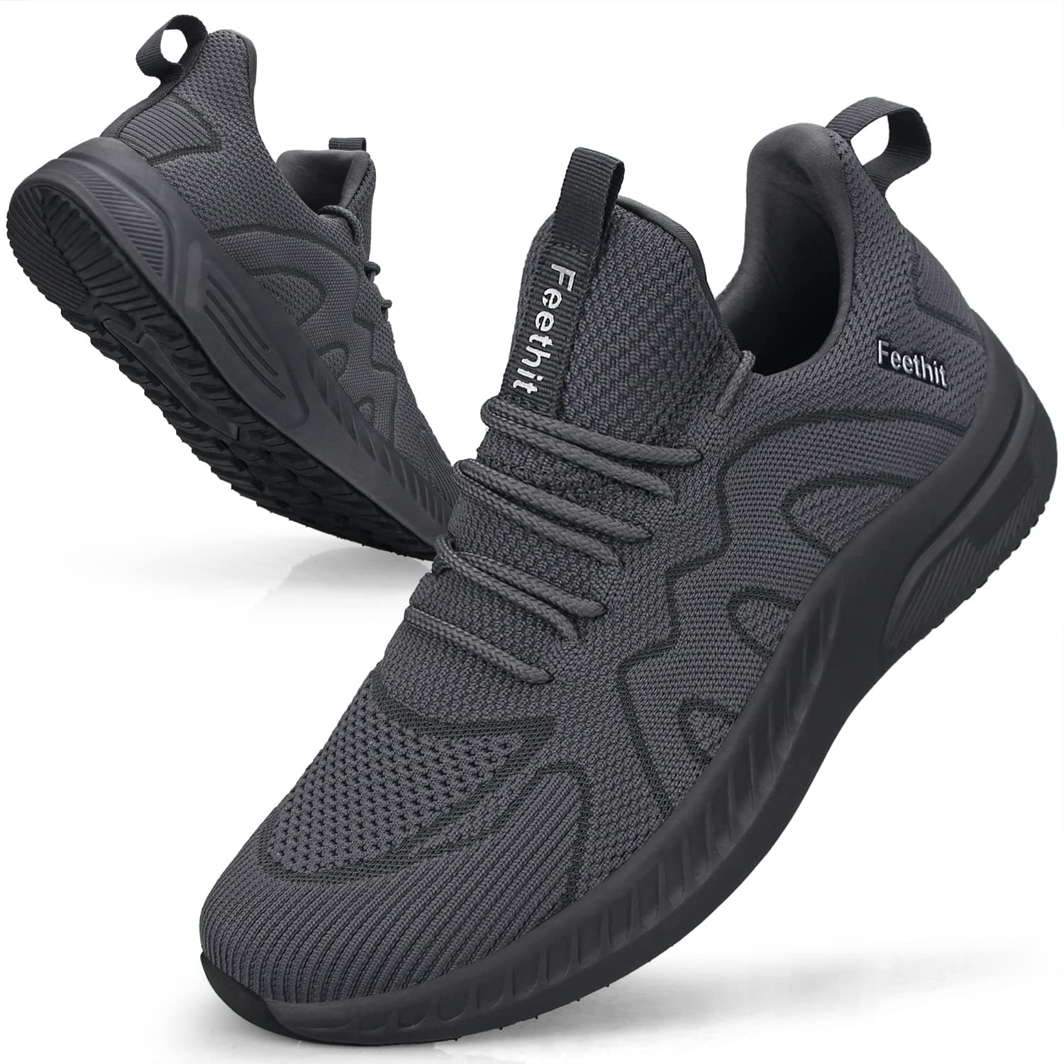Feethit Sneakers Uomo Scarpe Running Corsa Ginnastica Camminata Casual Jogging Trekking Tennis Outdoor Fitness Sportive Palestra Scarpe da Lavoro Comode Leggere Traspiranti