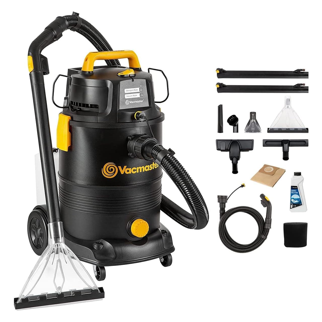 Vacmaster VK1330PWR 1300W 30L 3-in-1 Aspiradoras en seco y húmedo, aspiradora con Limpiador de tapiceria para Coche, alfombras, colchones