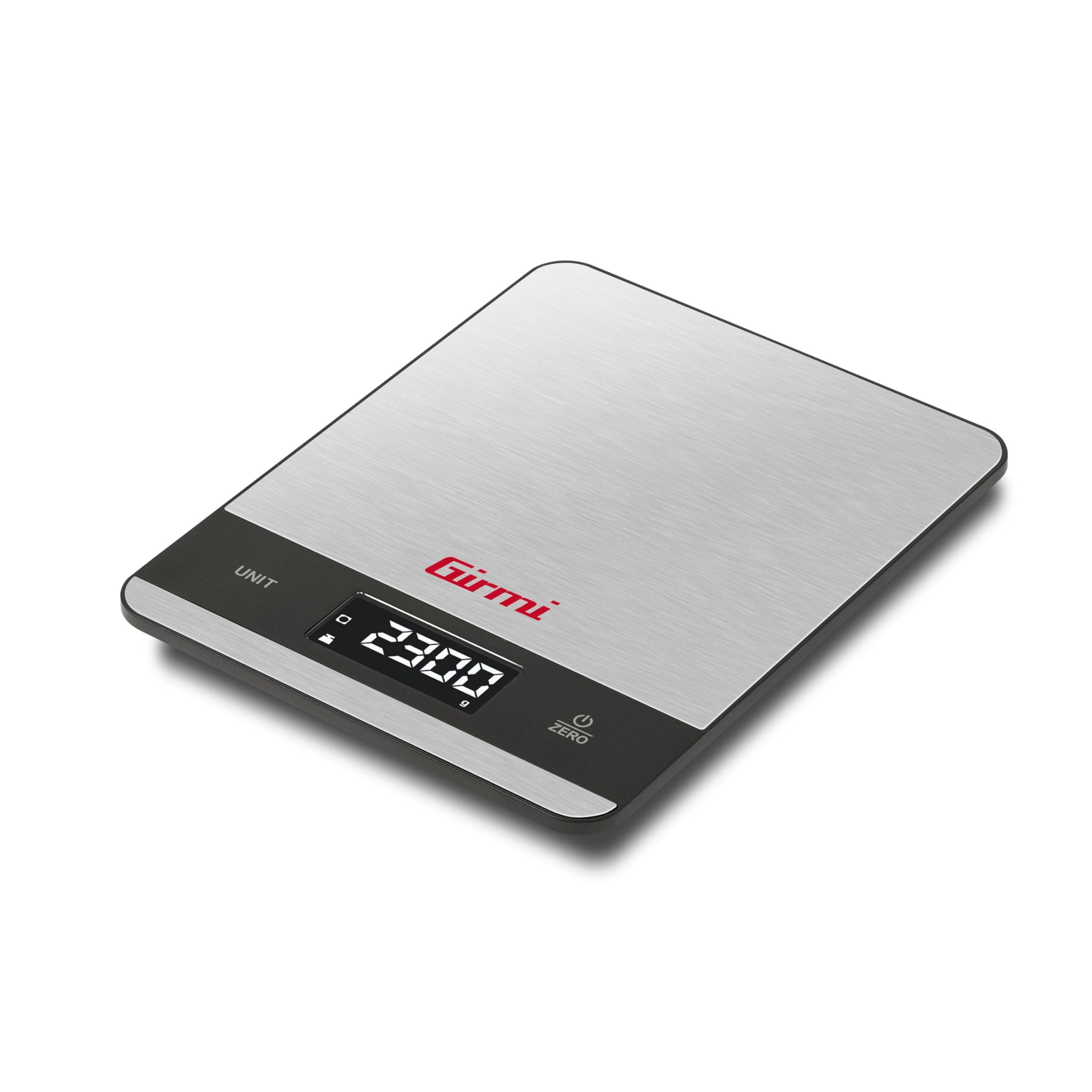 Girmi PS05 Bilancia da Cucina Digitale, 5 kg, Piatto Inox, Funzione Tara