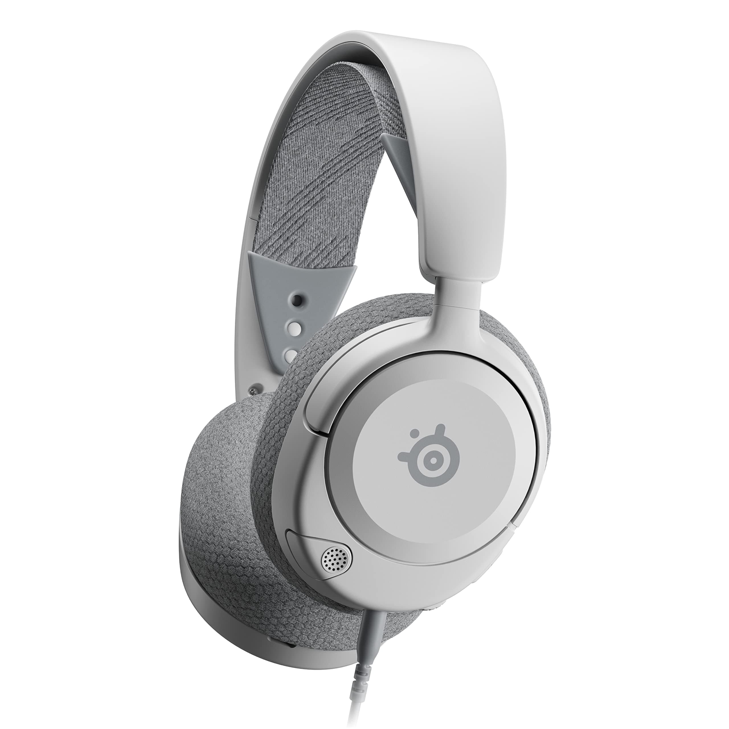 SteelSeries Arctis Nova 1 - Cascos Gaming Con Cable Multisistema - Controladores Hi-Fi - Audio espacial 360° - Almohadillas de espuma con memoria - Ultraligeros - PC, PS5, PS4, Xbox - Blanco