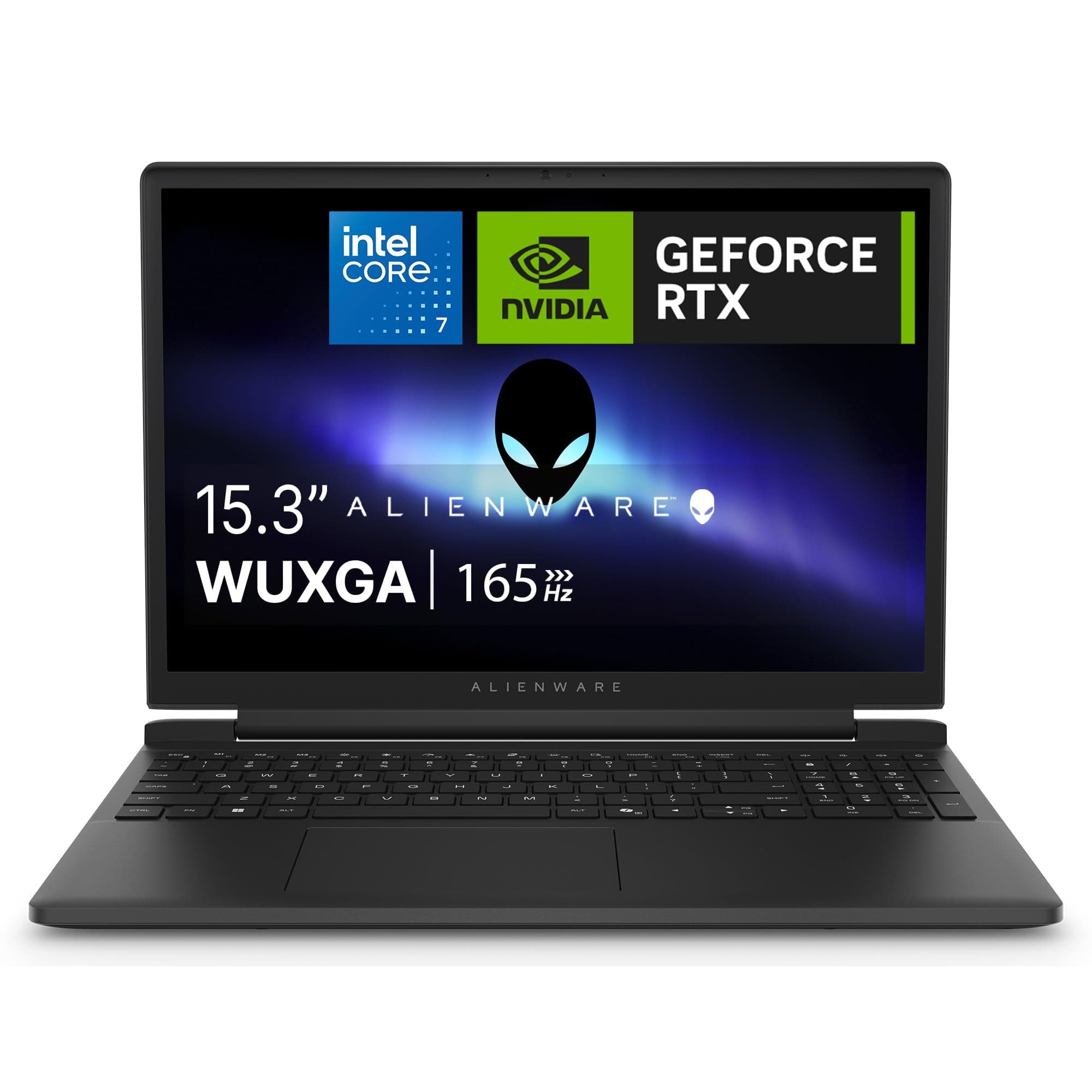 Alienware 15 Gaming Laptop - Intel Core 7 240H, RTX 5060 | 15'' WUXGA 165Hz,16GB RAM, 512GB SSD, Win 11 Home, beleuchtete Tastatur, 3 Monate Game Pass, 2 Jahre Vor-Ort-Service
