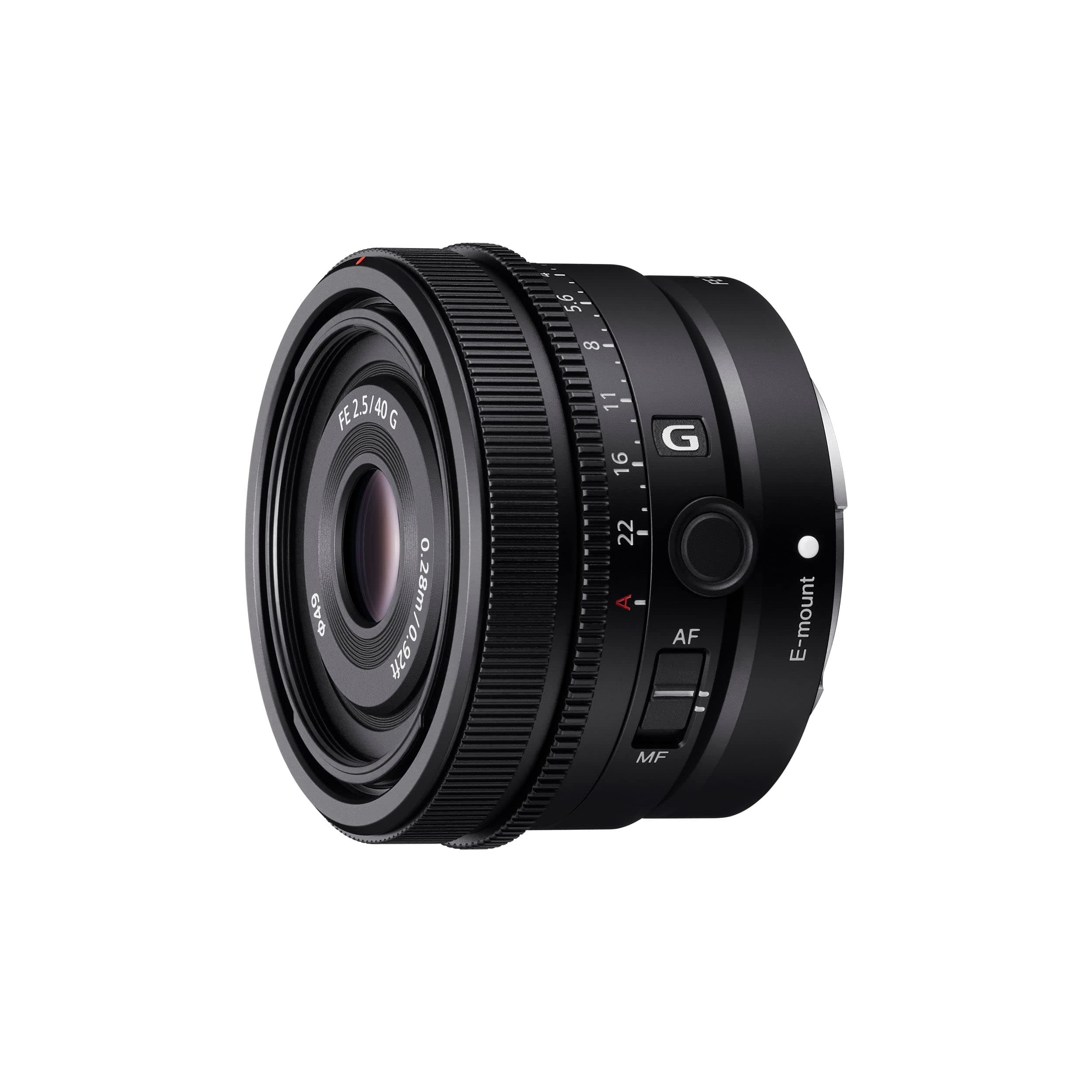 Sony SEL40F25G – Objectif fixe 40 mm F2.5 G pour plein format (série G premium, monture E, compact & léger, compatible Sony A7, ZV-E1, A6000 & ZV-E10)