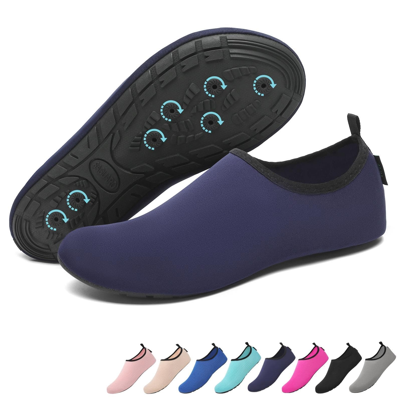 Saguaro Escarpines Secado Rápido con 7 Agujeros de Drenaje para Hombre Mujer Gr.36-47