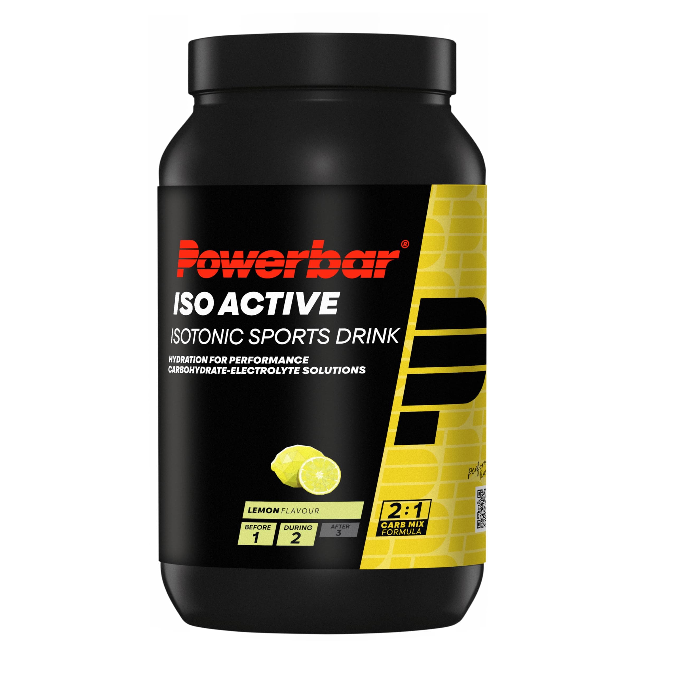 Powerbar - Isoactive - Lemon - 1320g - Bebida isotónica para deportistas - 5 electrolitos