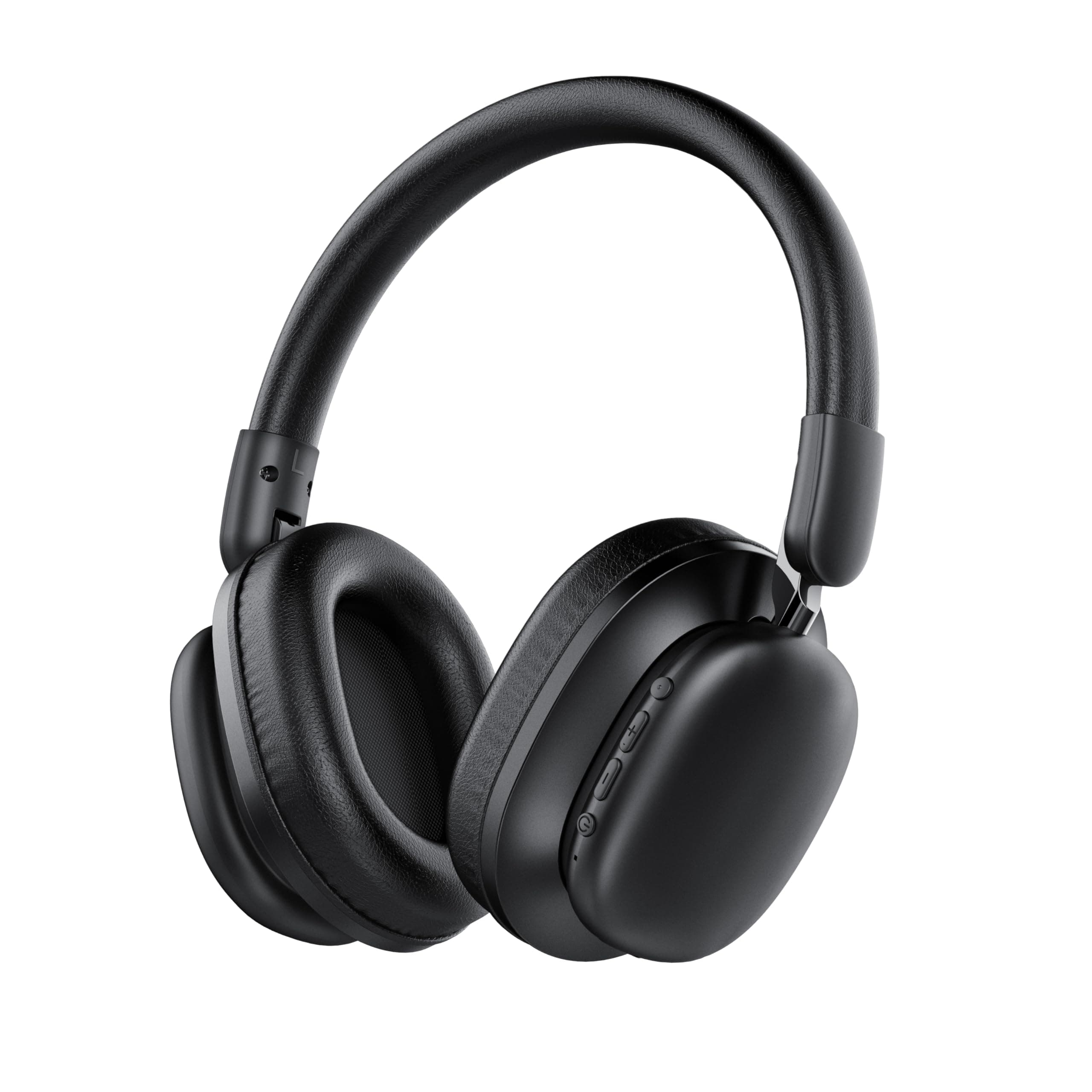 TIMU Cuffie Bluetooth Over Ear, Cuffie Wireless Bluetooth 5.4, 100 Ore di Autonomia, Audio Alta Risoluzione, 3 Modalità EQ, Pieghevoli con Microfono per Viaggi/Ufficio/PC, Nero