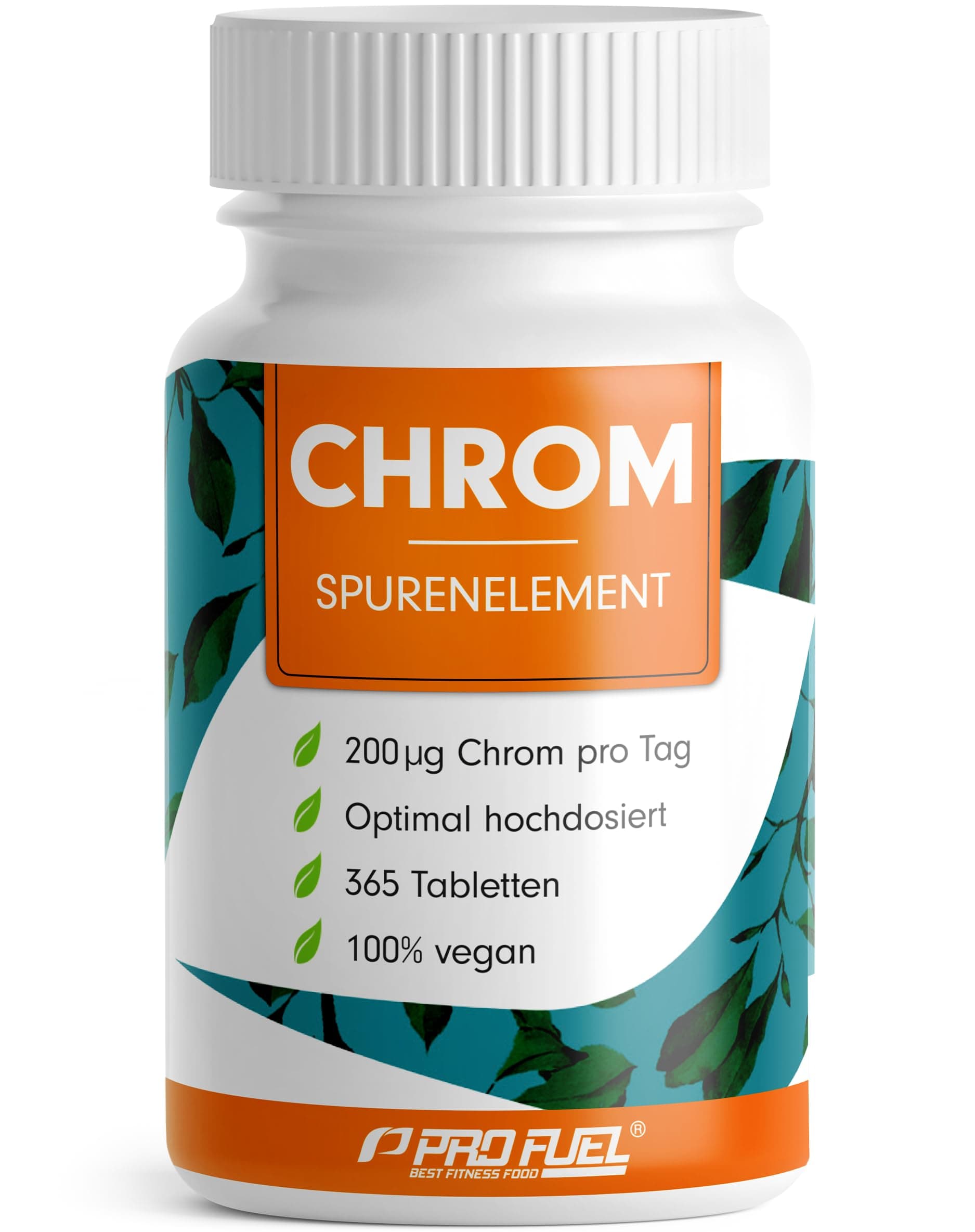 Chrom Picolinat 365x Tabletten mit 200 mcg Chrom - optimal hochdosiert - normaler Blutzuckerspiegel und Makronährstoff-Stoffwechsel – kleine Tabletten (Mini-Tabs) - laborgeprüft mit Zertifikat - vegan