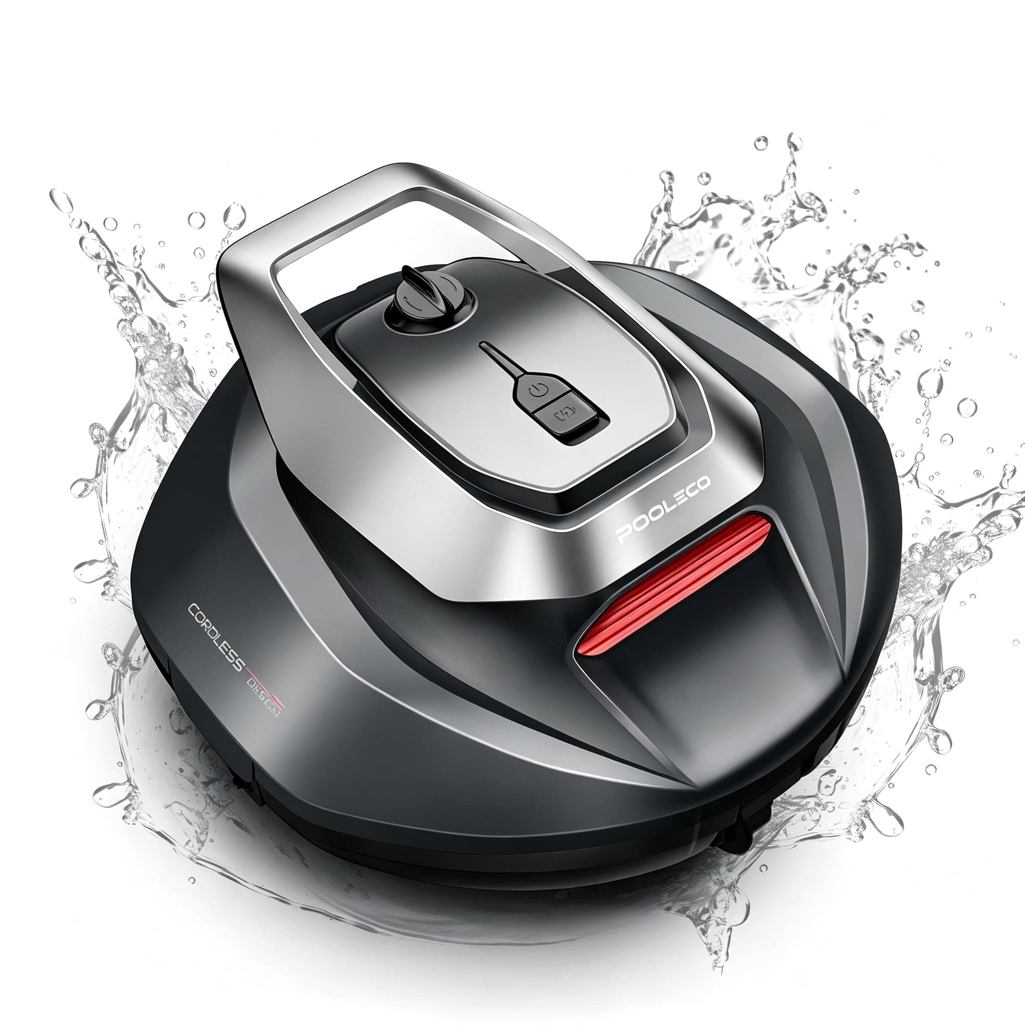 Pooleco P10 Robot Piscina Fuori Terra, Senza Fili, Doppio Motore, 90 Minuti Autonomia Robot Per Piscina Intelligente, Design Bionico con Auto Parcheggio – Adatto a Piscine Interrate e Fino a 80 m²