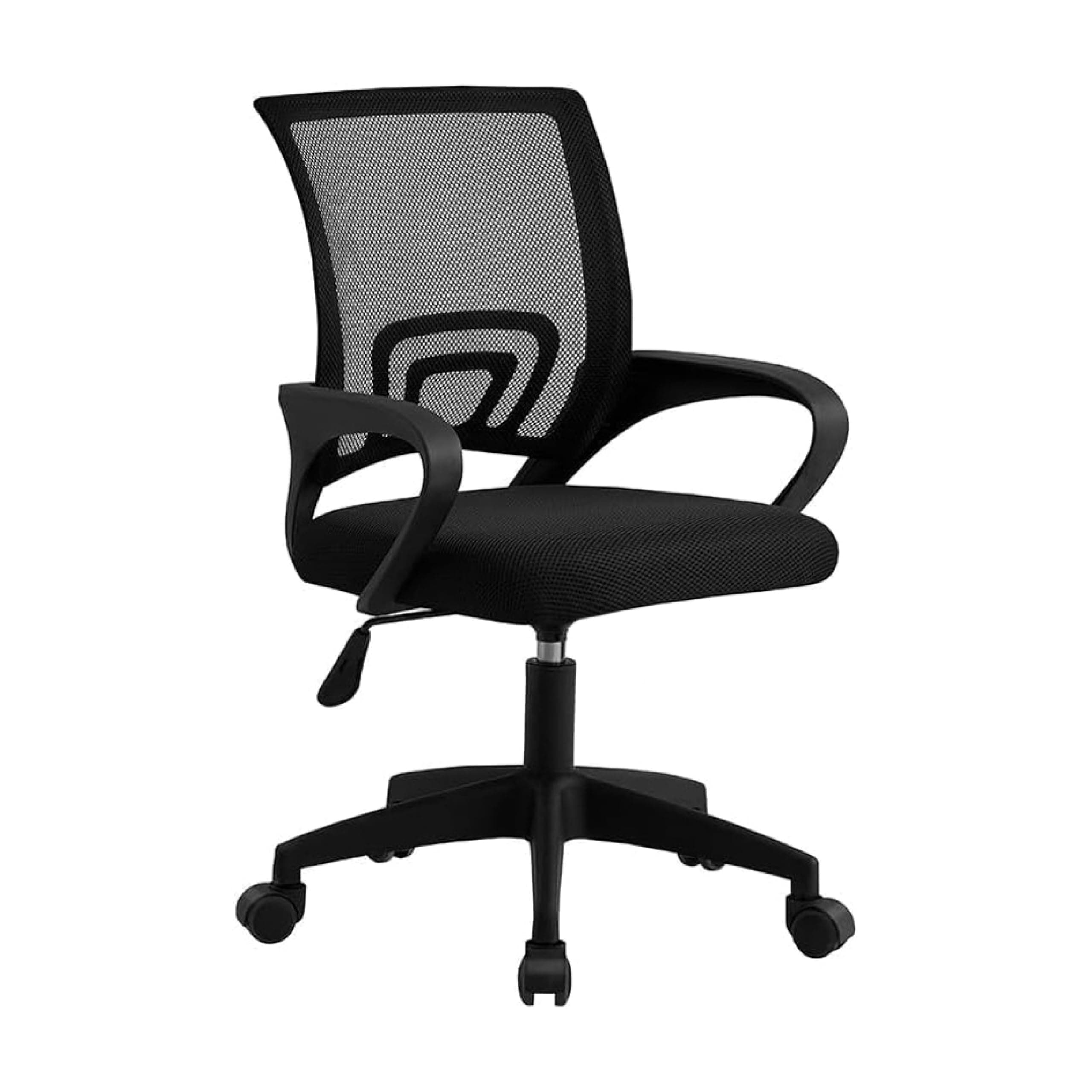 Baroni Home Sedia da Ufficio Ergonomica con Supporto Lombare, Braccioli Reclinabili Imbottiti, Schienale Traspirante, Altezza Regolabile 56x59x100cm (Standard)