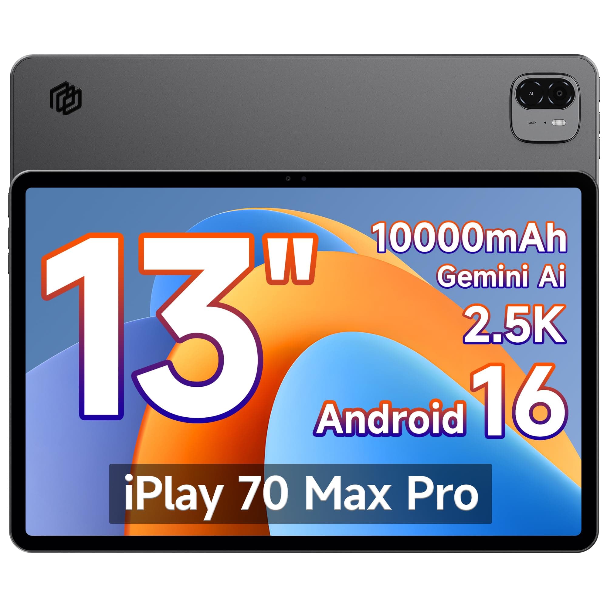 ALLDOCUBE Tablet 13 Pulgadas, Tablet Android 16 con Windows para Trabajo,10000mAh Tablet con SIM,Gemini AI,16GB+128GB ROM(TF 2TB), 4G LTE, WiFi 6, Bluetooth 5.4, GPS, Face ID