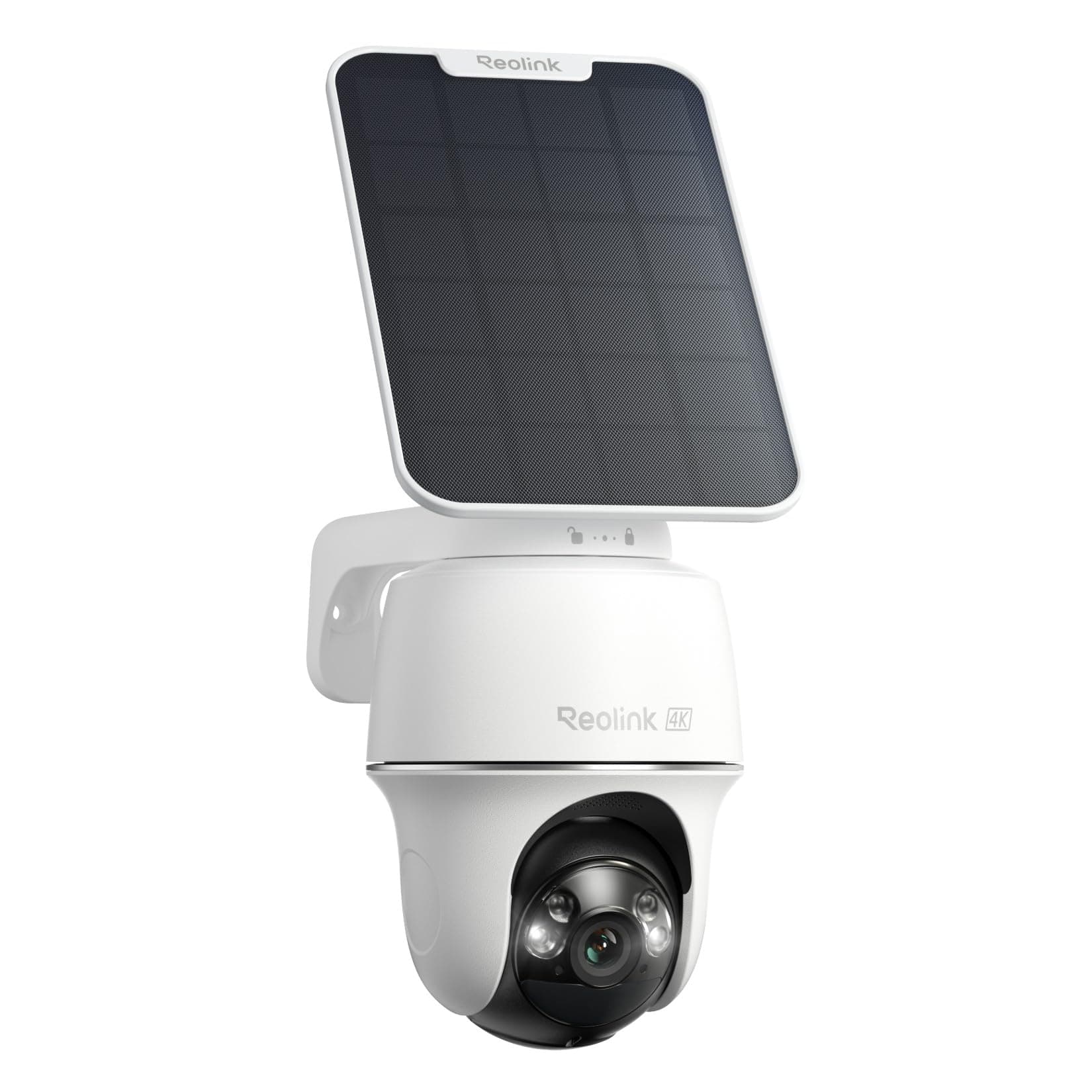 Reolink 4K Telecamera Wi-Fi Esterno con Batteria e Pannello Solare 360° PTZ | Senza Fili, 2,4/5 GHz WiFi, Rilevamento Uomo/Auto/Animale, 8MP Visione Notturna a Colori, Sirena/SD/Cloud, Argus PT Ultra