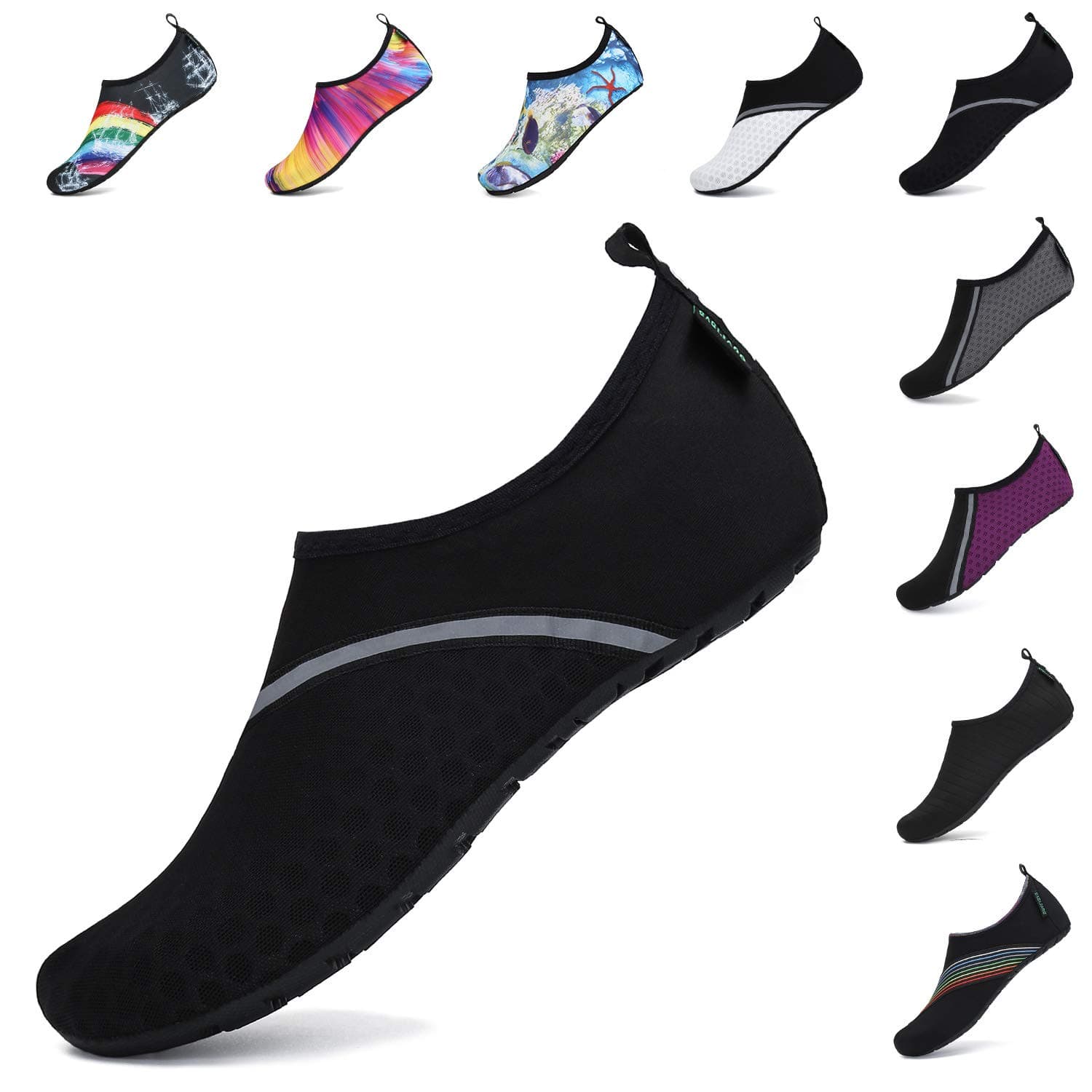 SAGUARO Scarpe da Immersione Uomo Donna Scarpe da Acqua Sport Traspirante Antiscivolo Leggere Unisex