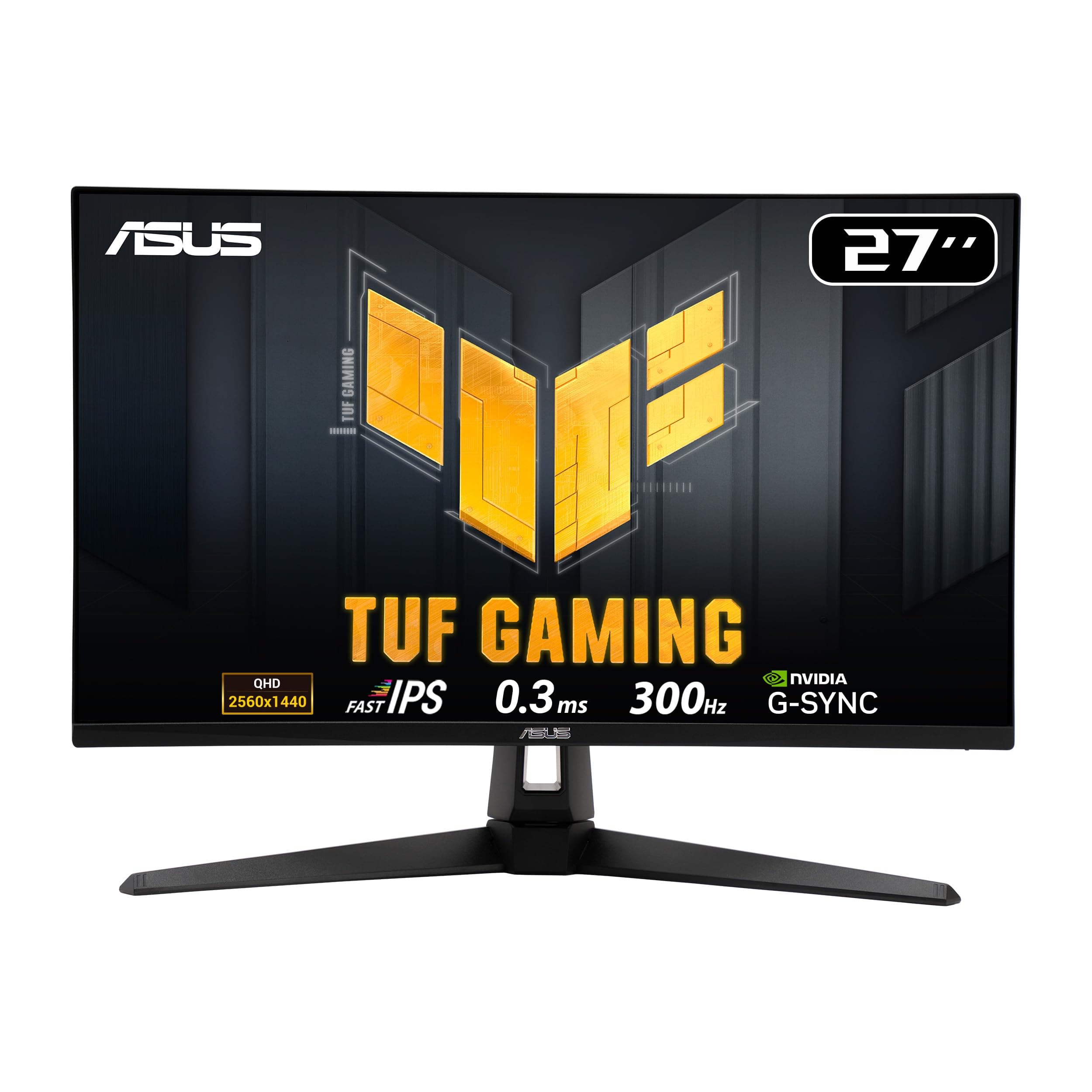 ASUS TUF Gaming VG27AQM5A - Série TUF Gaming 5 - Moniteur Gaming VG27AQM5A – 27 Pouces, QHD (2560 x 1440), 300 Hz, Fast IPS, ELMB Sync, 0,3 ms (GTG), Haut-parleurs stéréo, 95% DCI-P3