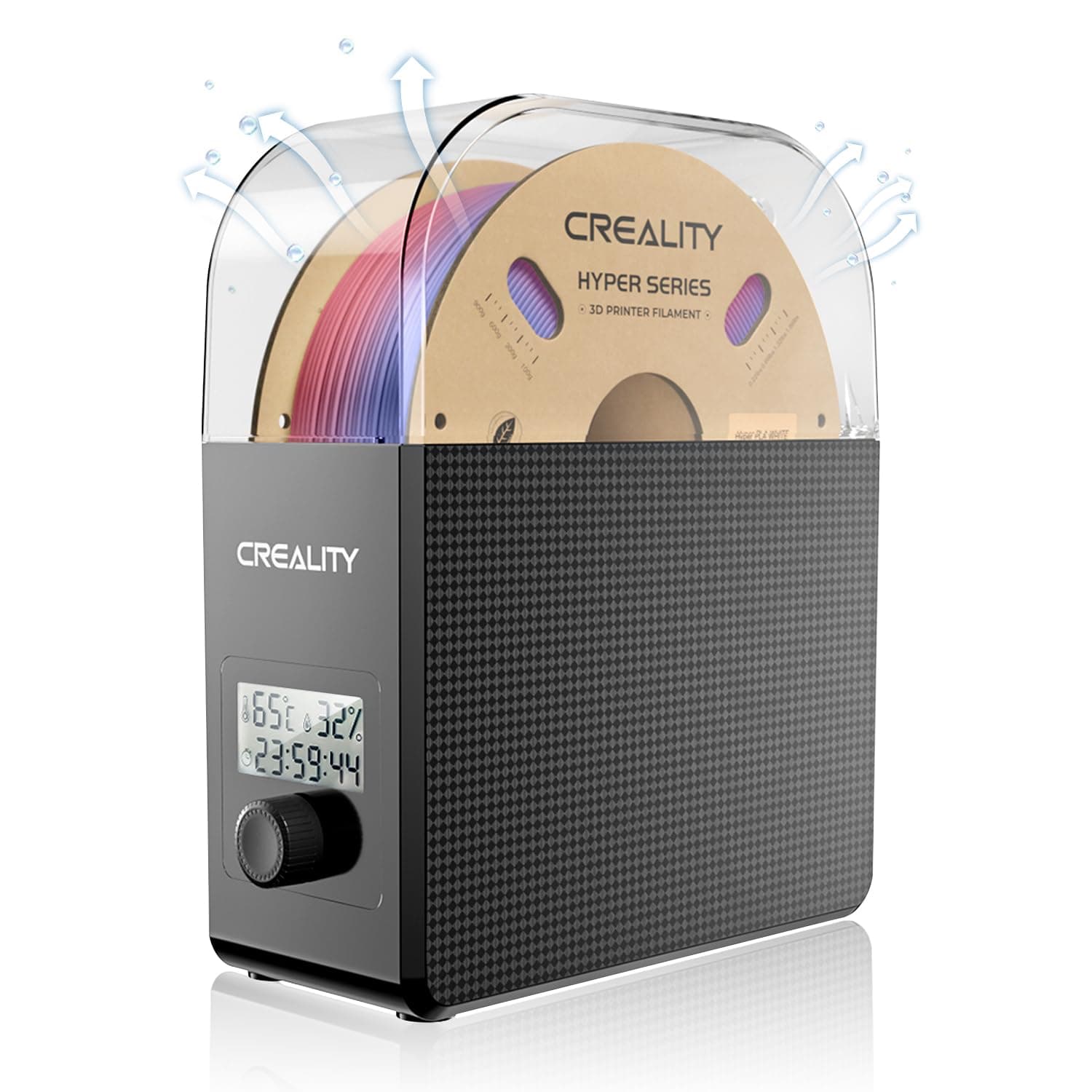 Creality Secador de filamentos para impresora 3D, secador de filamentos para impresora 3D, caja de secado de filamentos de 360 ° durante la impresión, para filamento de 1,75 mm y 2,85 mm, PLA PLA+ ABS