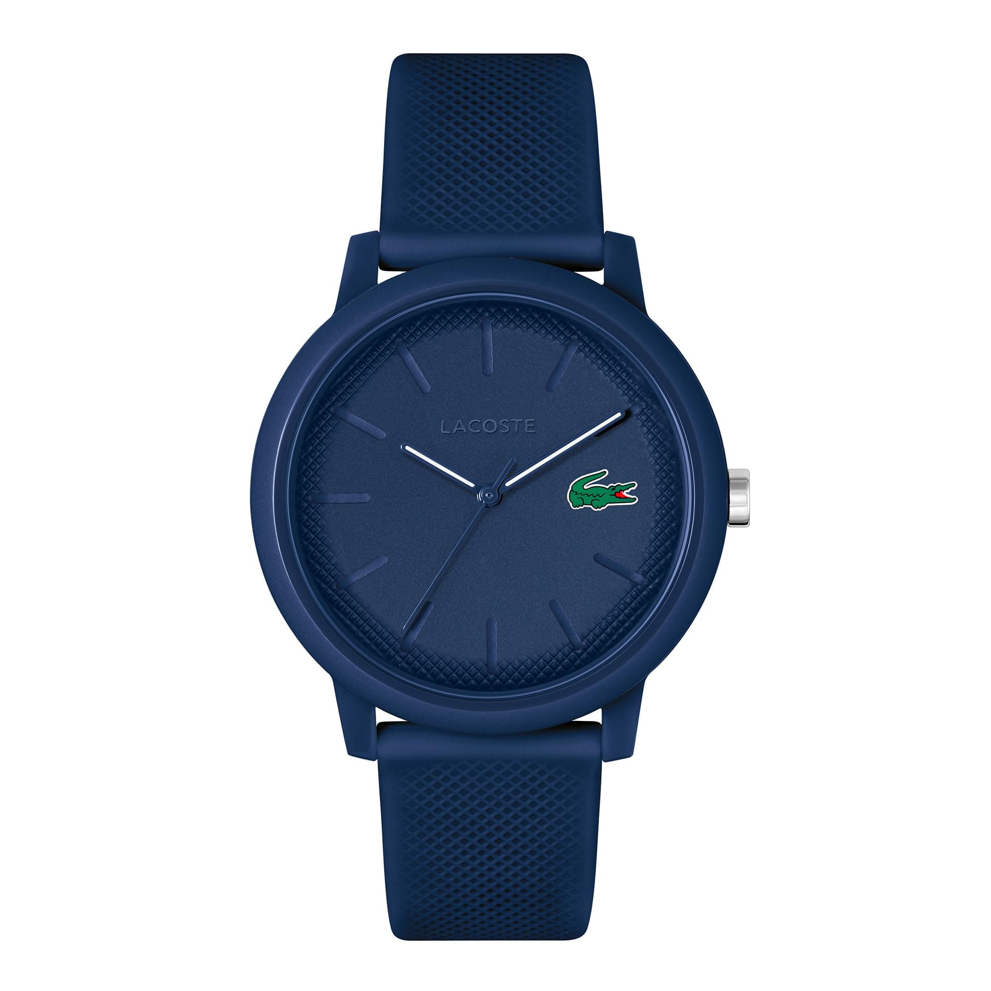Lacoste Reloj Analógico de Cuarzo para Hombre o Mujer, con una Elegante Correa de Silicona con Textura Petit piqué