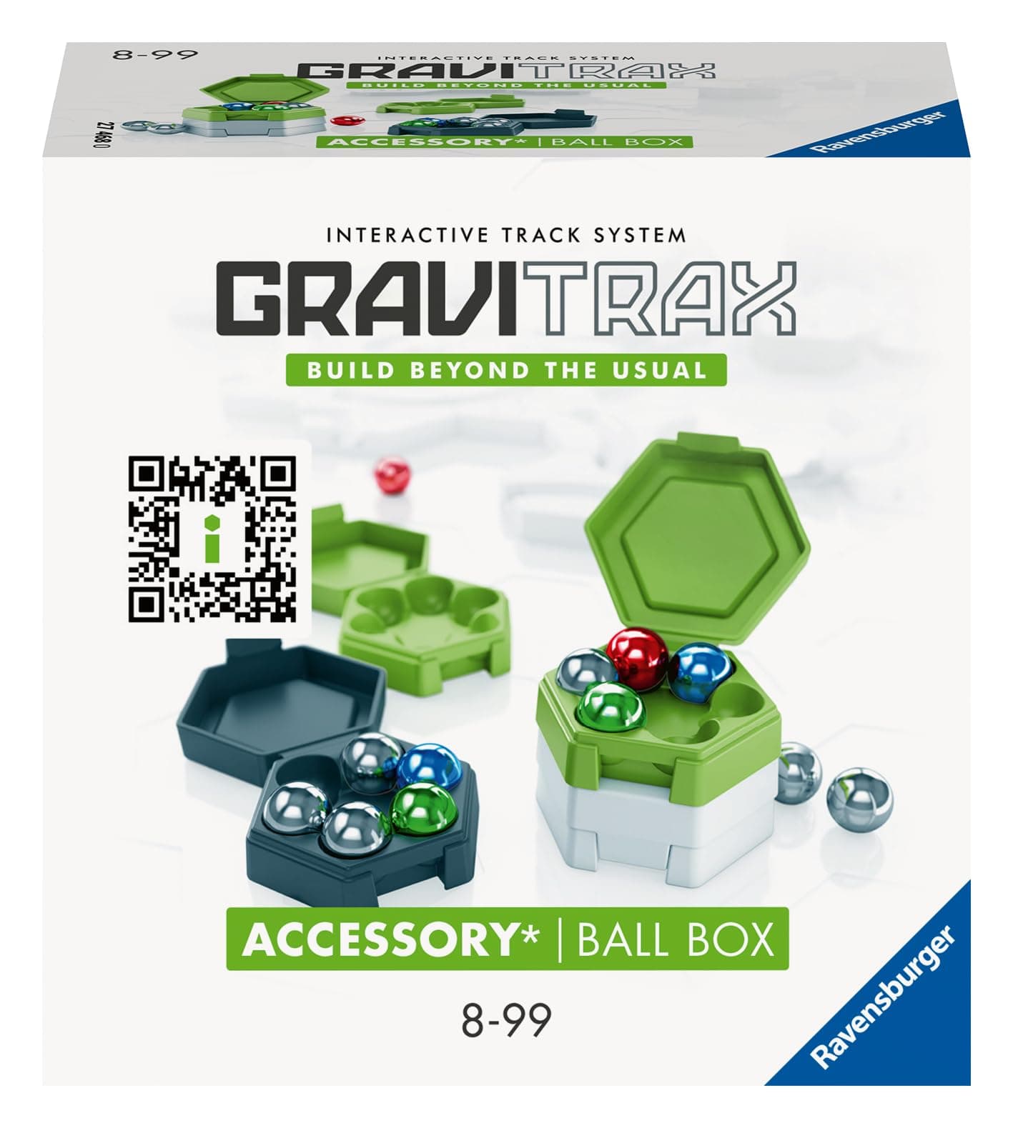 Ravensburger GraviTrax Accessory Ball Box 27468 - GraviTrax Zubehör für Deine Kugelbahn - Murmelbahn und Konstruktionsspielzeug ab 8 Jahren, kombinierbar mit Allen Produkten