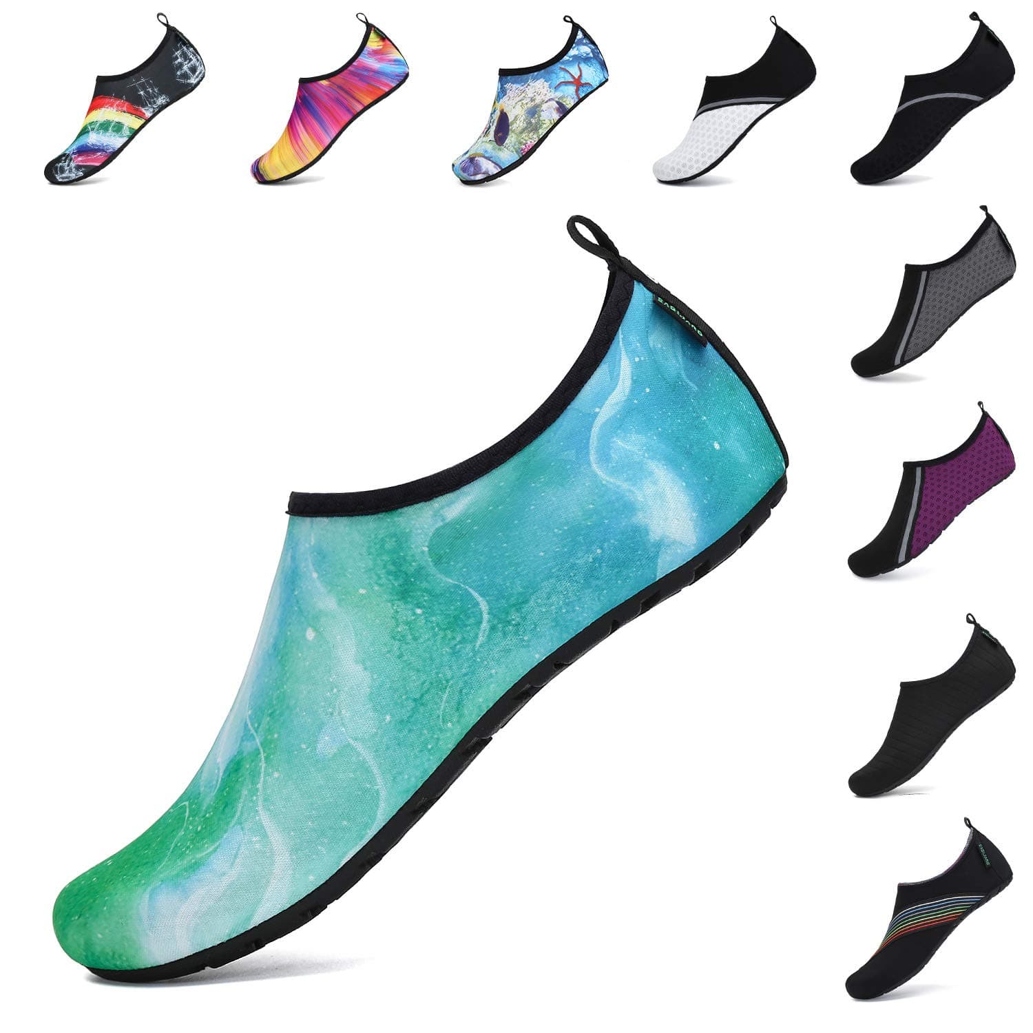 SAGUARO Scarpe da Immersione Uomo Donna Scarpe da Acqua Sport Traspirante Antiscivolo Leggere Unisex