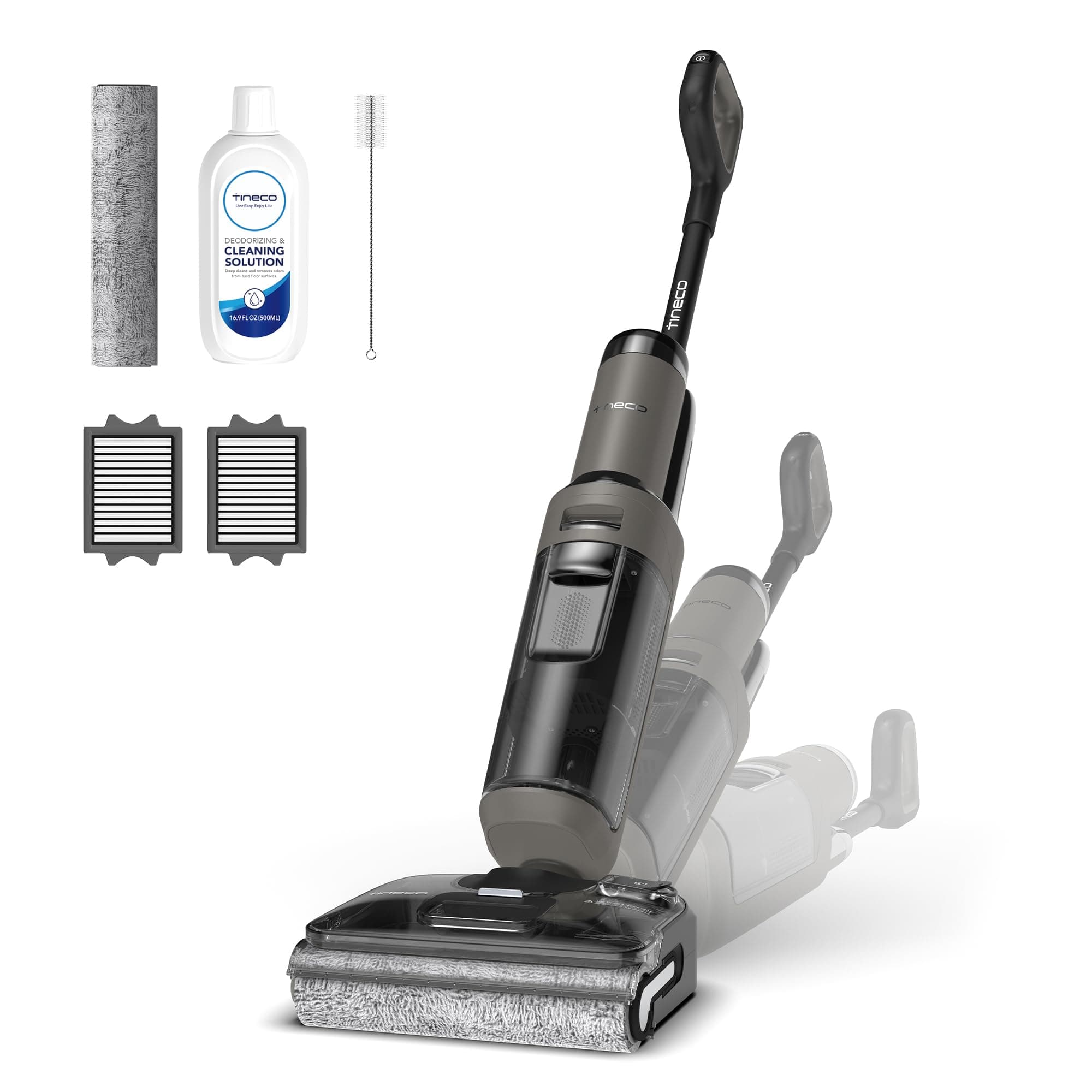 Tineco Floor ONE i6 Stretch Nass Trockensauger, 85 °C Heißluft-Trocknung | 180° Lay-Flat Nasssauger,40 Min Laufzeit,Anti-Verhedderung Design, 20kPa Saugkraft, Beidseitige Kantenreinigung <0,5 cm