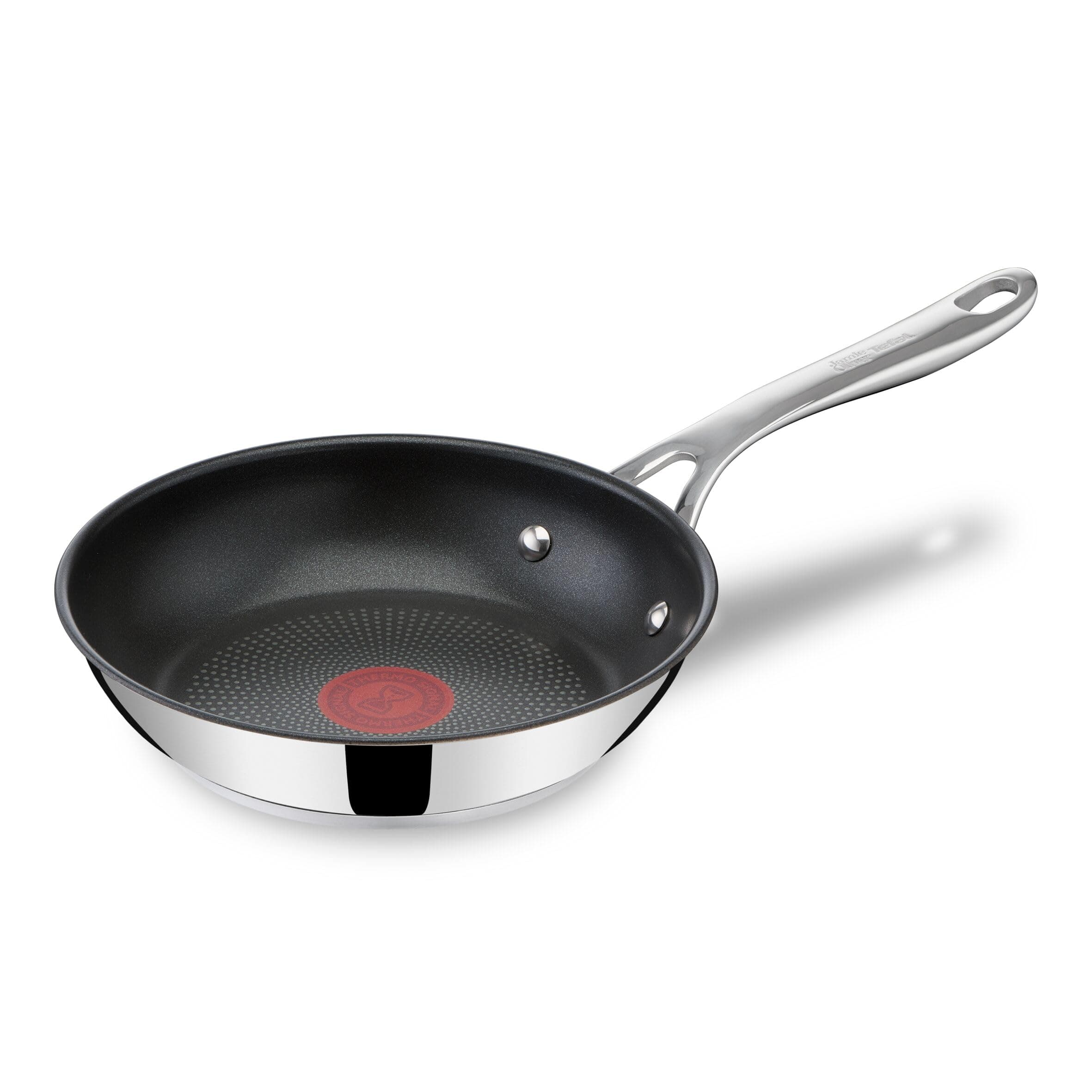 Tefal Jamie Oliver - Sartén 20 cm, Apto inducción, antiadherente, revestimiento titanio, Thermo-signal, apto lavavajillas y horno, acero inoxidable