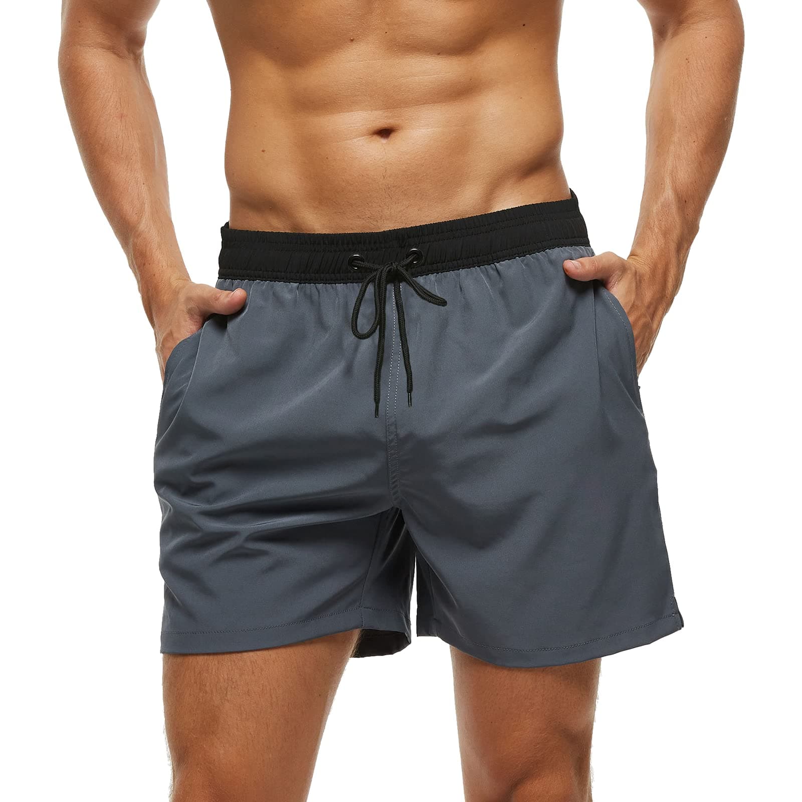 Bañador Hombre Corto Shorts de Secado Rápido con Malla Forro Verano Bañador Natacion Hombre Pantalones Cortos Hombres para Playa Surf
