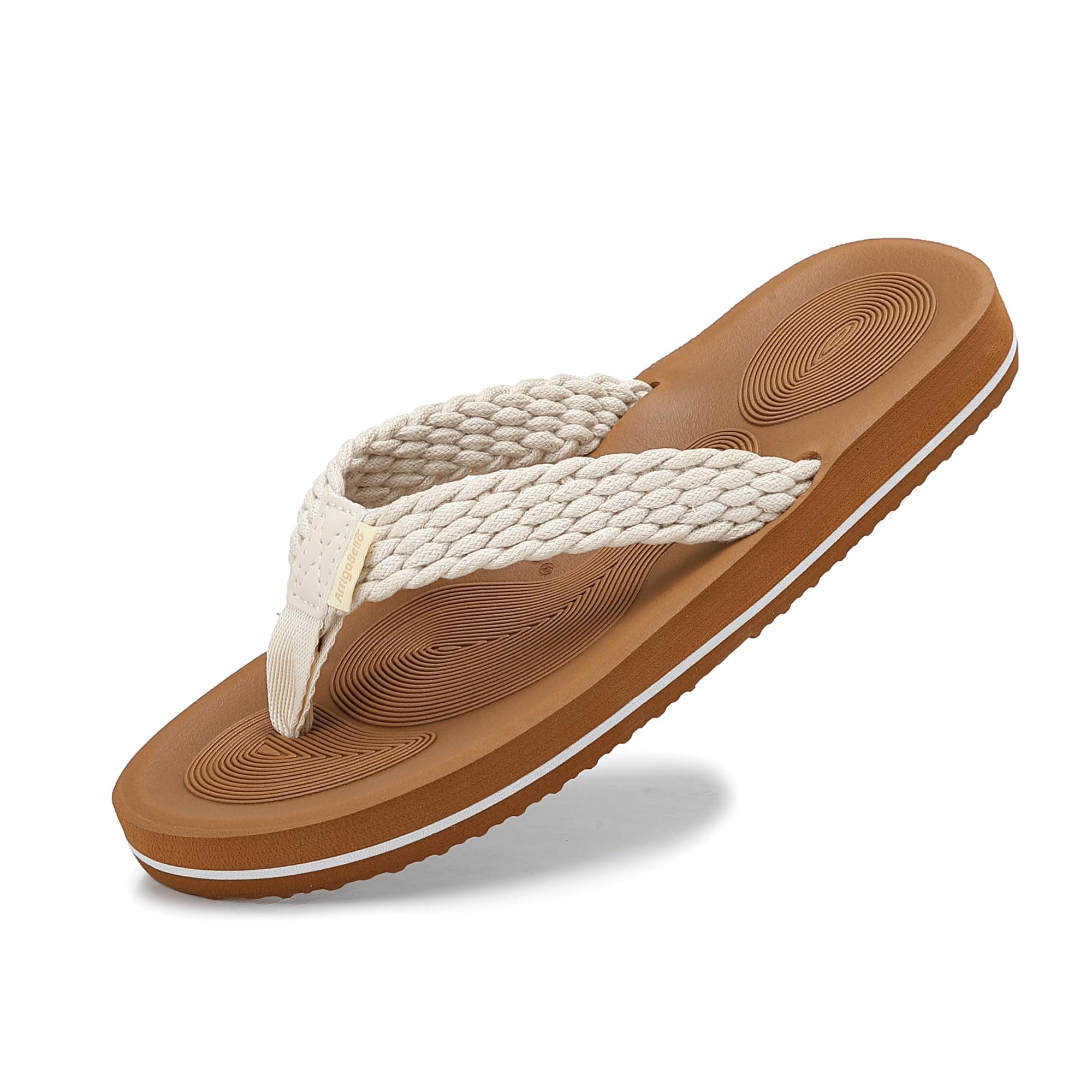 ARRIGO BELLO Flip Flops Mujer Chanclas Piscina Playa Verano Sandalias Antideslizante Chancletas Duraderas Cómodas Elegantes Talla 36-41