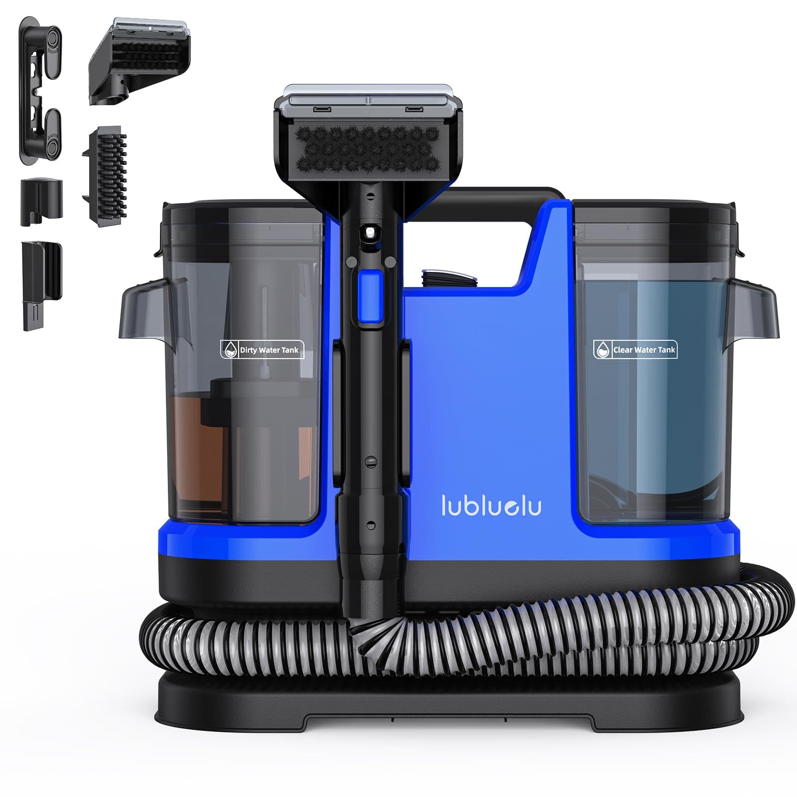 Lubluelu Nasssauger Polsterreiniger Gerät, 600 W 22 kPa Waschsauger Marineblau