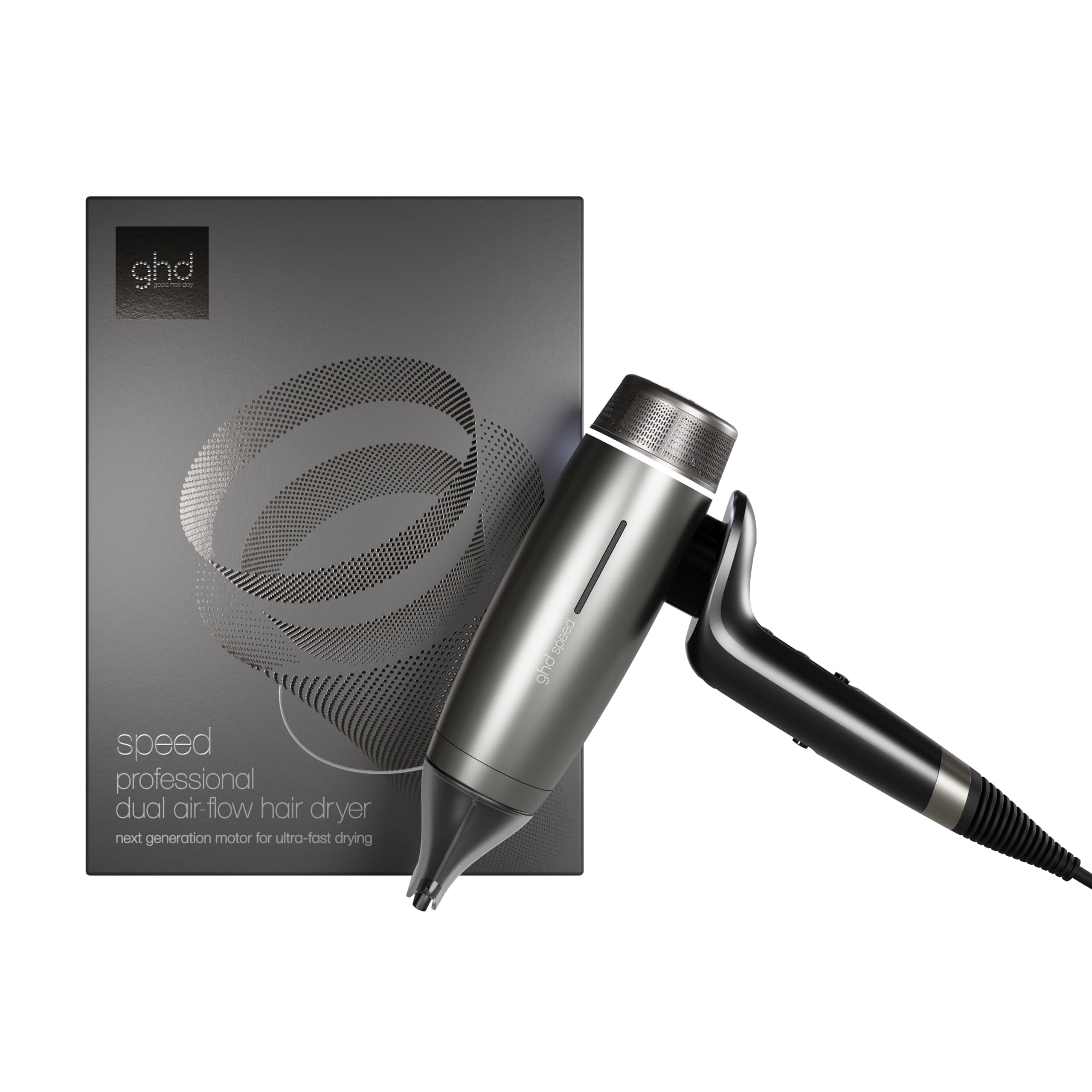 ghd Speed Secador Iónico Profesional Ultra-Rápido - Secados rápidos, eficaces y potentes sin daños por calor, el mejor secador de pelo ghd - Para todo tipo de cabello (Enchufe Europeo)