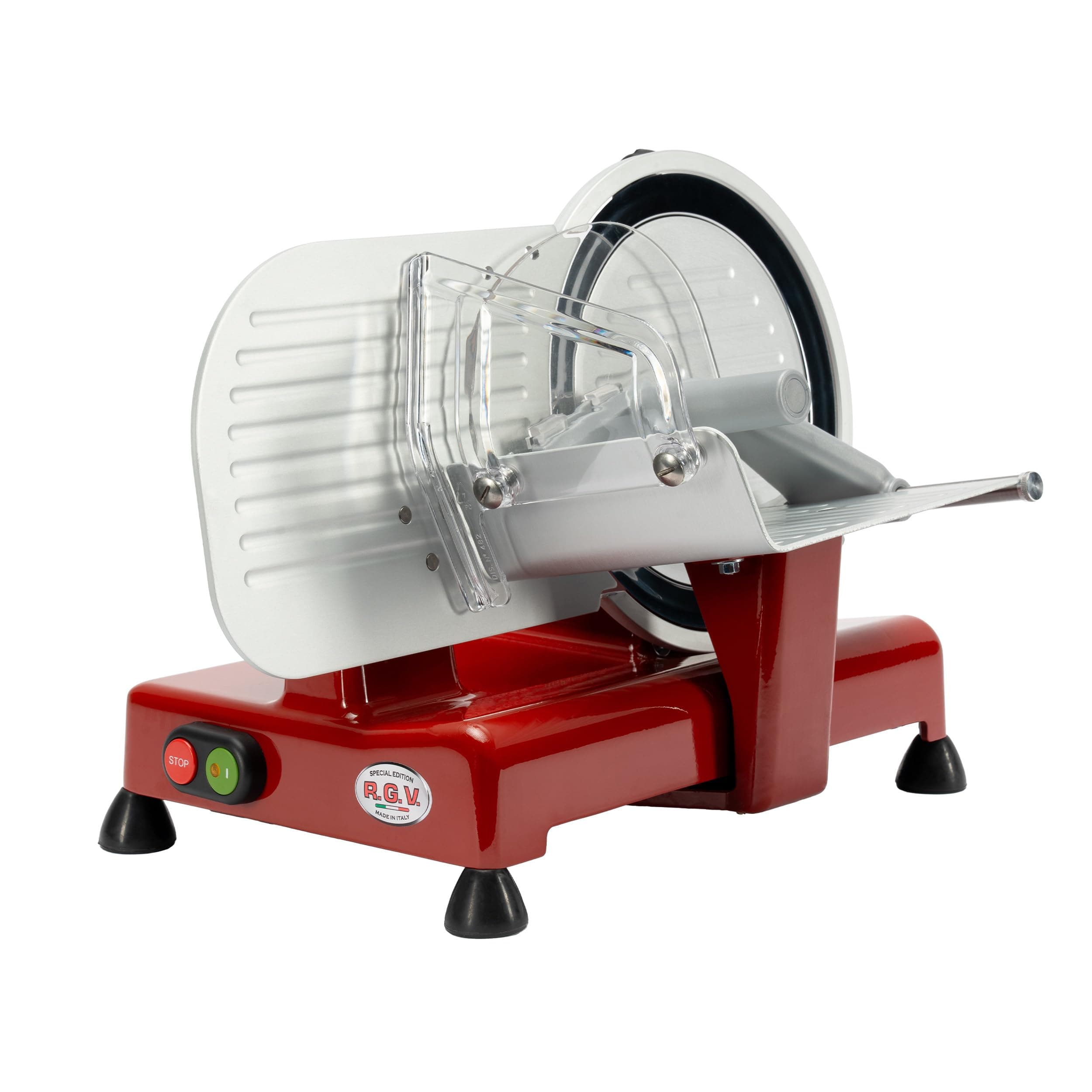 RGV Affettatrice 22 Luxor Red 120W con Lama Ø220 mm | Professionale in alluminio fuso, spessore regolabile 0–16 mm, facile pulizia