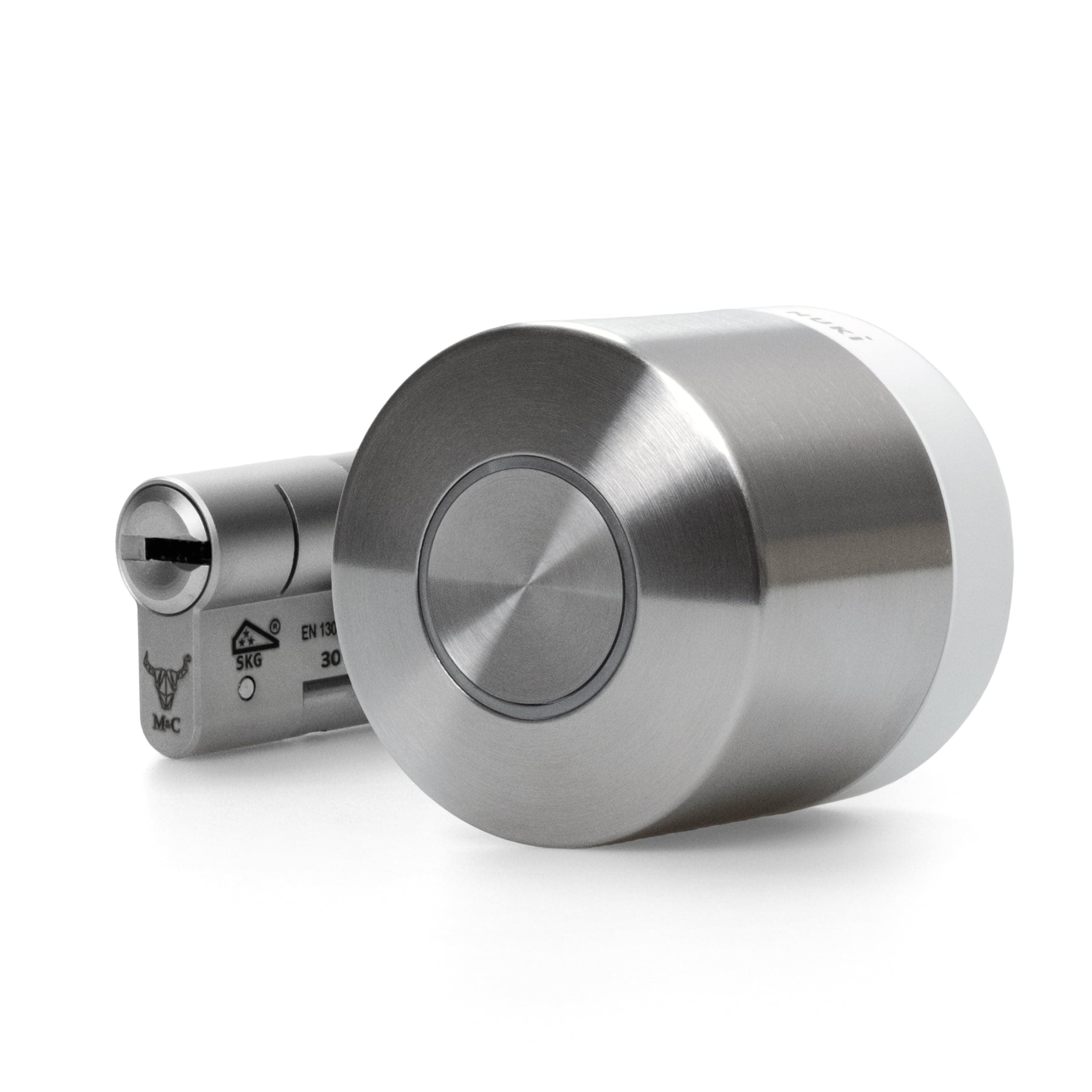 Nuki Smart Lock Ultra, elektronisches Türschloss mit Bluetooth, WLAN & Matter, für mühelose Integration ins Smart Home, Tür entsperren über Fernzugriff, mit 3 verschiedenen Sperrmodi