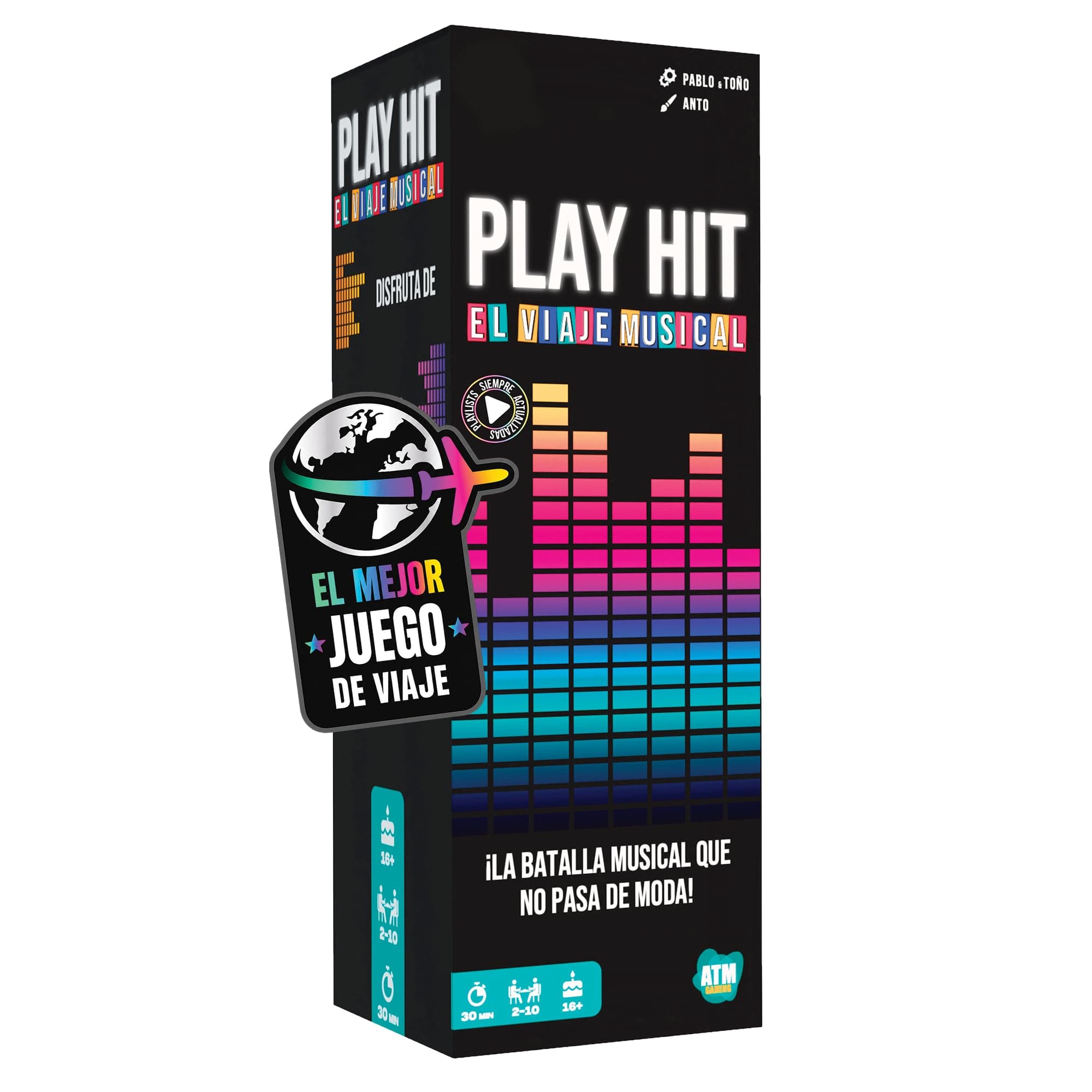 Play Hit - Juegos de Mesa para Adultos, Amigos y Familia - Ideal para Reuniones y Fiestas con Buen Tiempo - Música en Español | Juego de Viaje