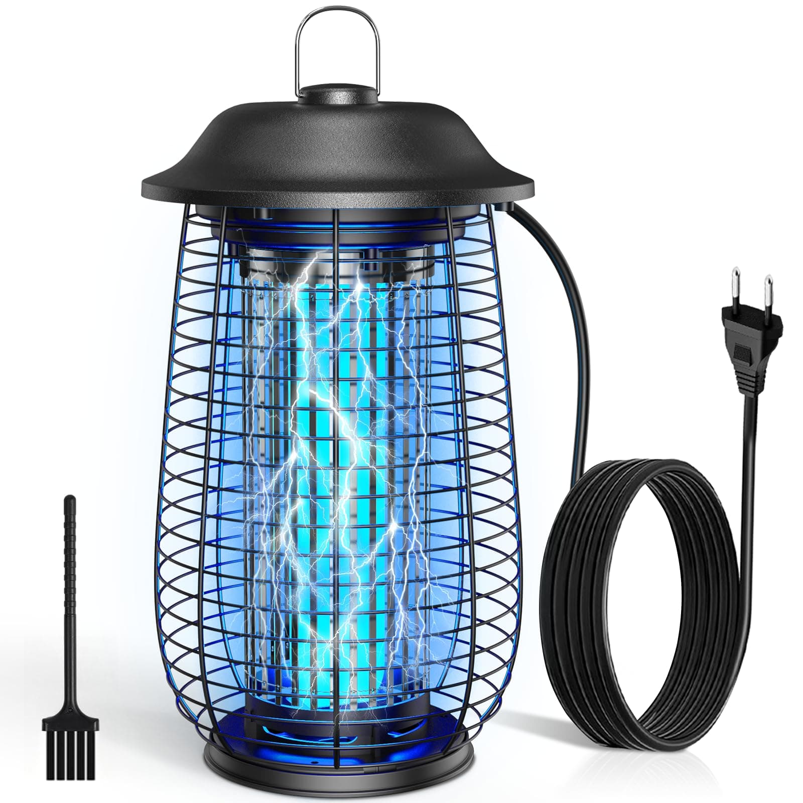 Lámpara Antimosquitos, Trampa para Mosquitos de Alto Rendimiento con 4250V 20W UV para Interior y Exterior, Impermeable IPX4–Repelente Mosquitos, el Mata Mosquitos Eléctrico, Jardín y Terraza