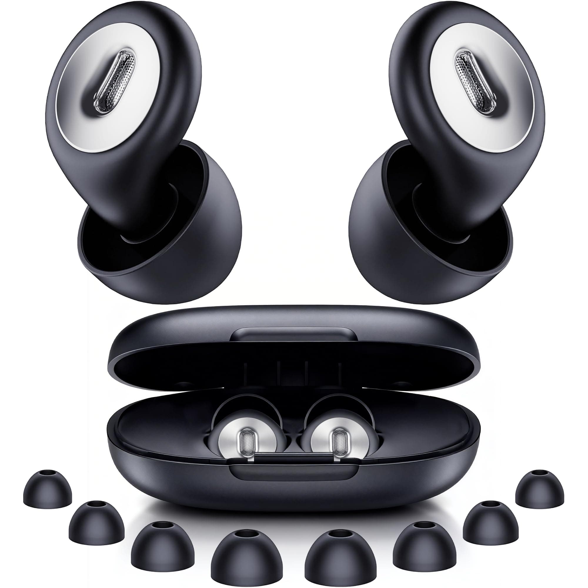 2026 Fioobie Tappi Orecchie Dormire Pro - 46 dB Anti-Rumore (ASTM Testati) | Filtro Acustico (40-5000 Hz) | Dormire/Fianco, Lavoro, Viaggio, Studio, Concerti | Riutilizzabili (1000+ Lavaggi)