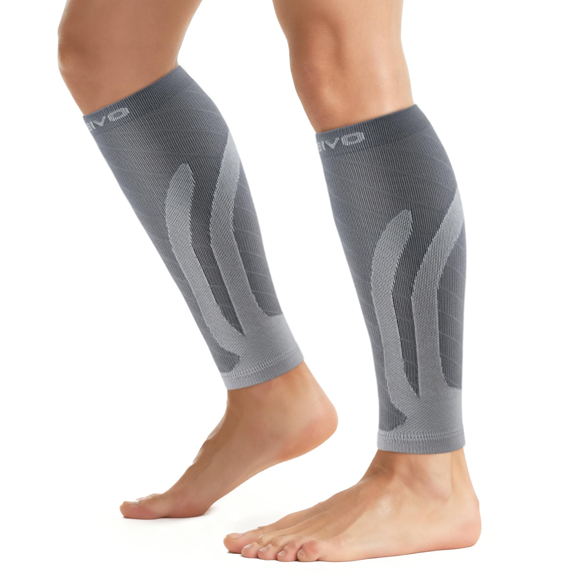 CAMBIVO 2 Paia Polpaccera Compressione Uomo Donna, Calze Compressione, Gambaletti Compressione, Fascia Elastiche Polpaccio, per Corsa, Fitness, Sport, Calcio, Ciclismo, Circolazione, Vene Varicose