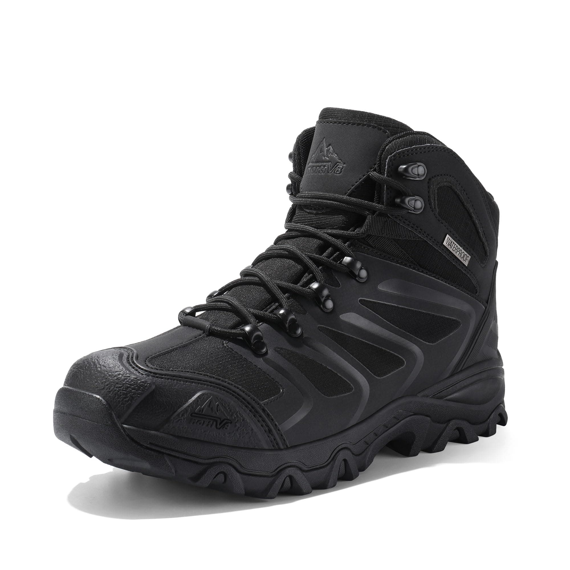 NORTIV 8 Stivali da Trekking da Uomo Escursionismo All'aria Aperta Scarpe da Trekking Scarponi Scarpe da Arrampicata Alpinismo Armadillo