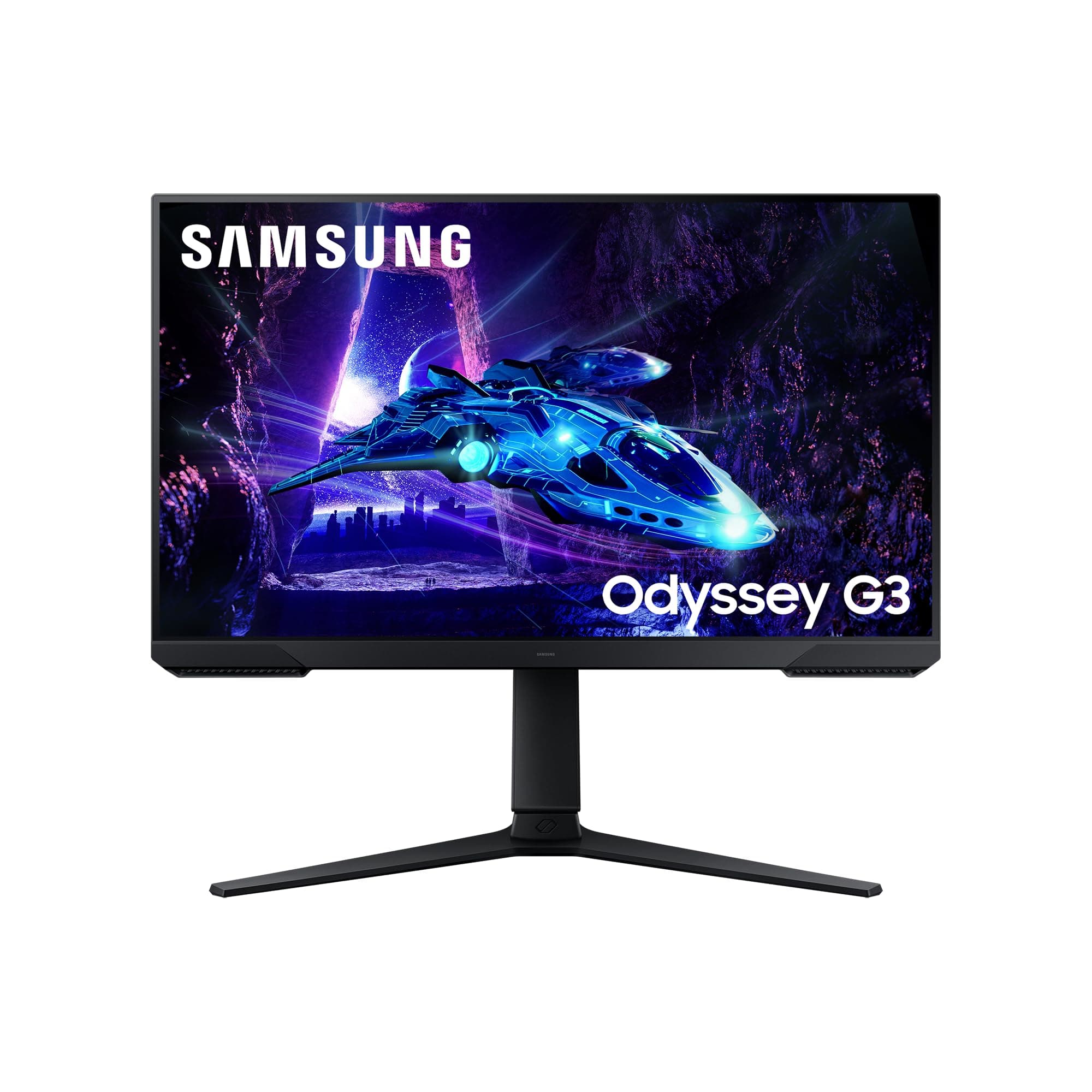Samsung Monitor Gaming Odyssey G3 (S24DG302), Flat, 24", 1920x1080 (Full HD), VA, 180 Hz, 1 ms, AMD FreeSync, HDMI, Display Port, Ingresso Audio, HAS, Pivot, Flicker Free, Eye Saver Mode