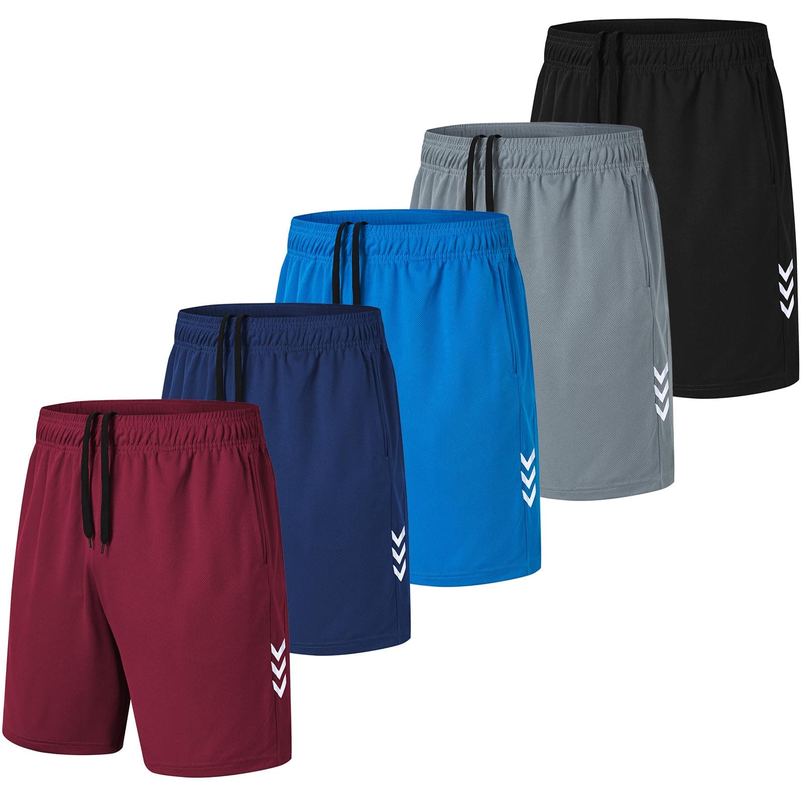 kuzwufs Pantalon Corto Hombre Deporte Paquete De 3 Correr Deportivos Pantalon Corto De Secado Rápido Shorts con Bolsillos De